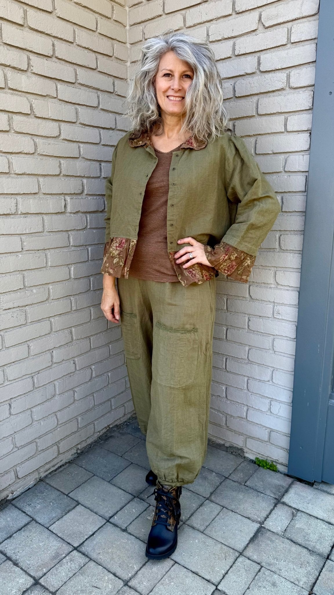 Mathis Jacket in Moss - Vintage Vault Boutique