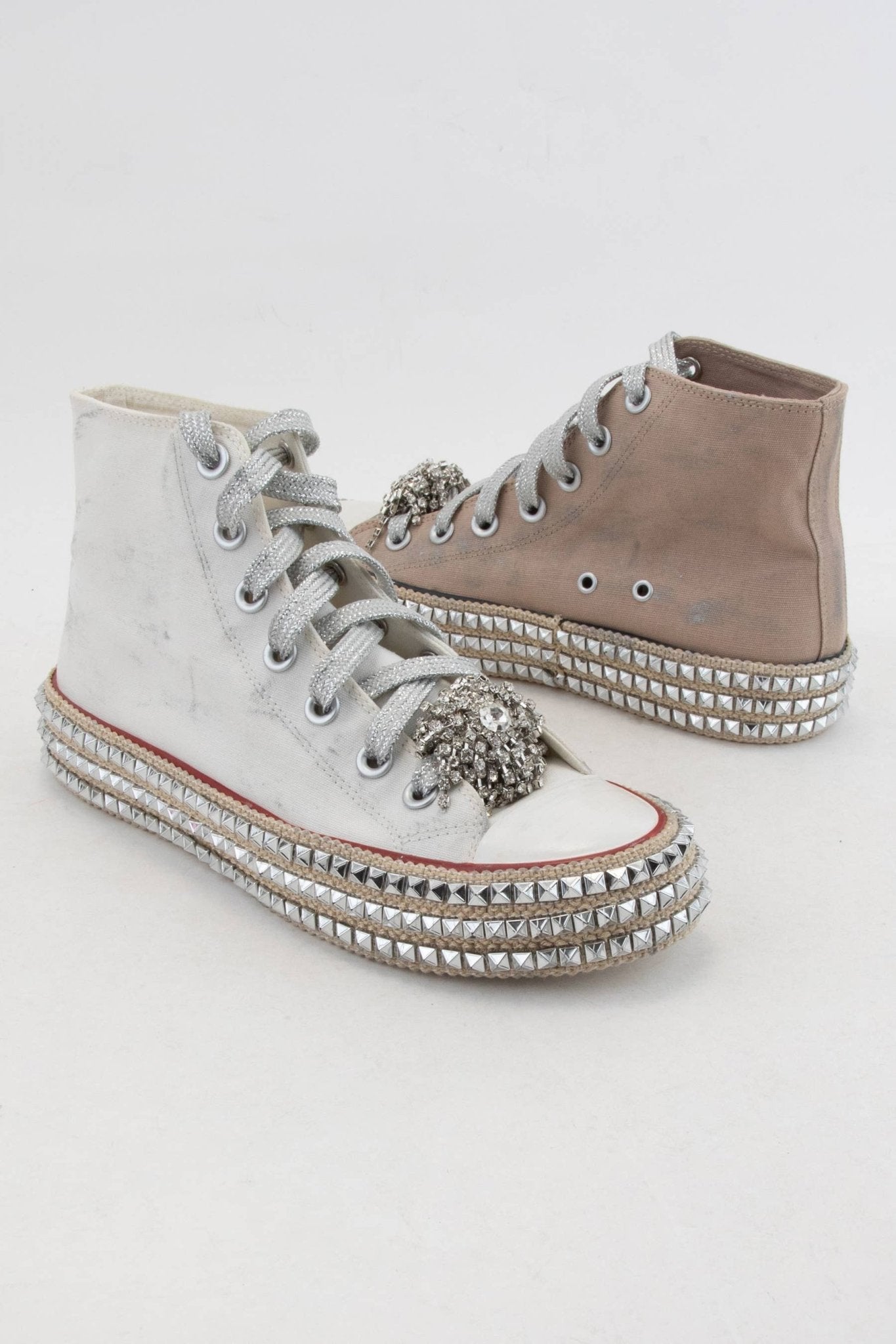 RockStud High Top Sneakers - Vintage Vault Boutique