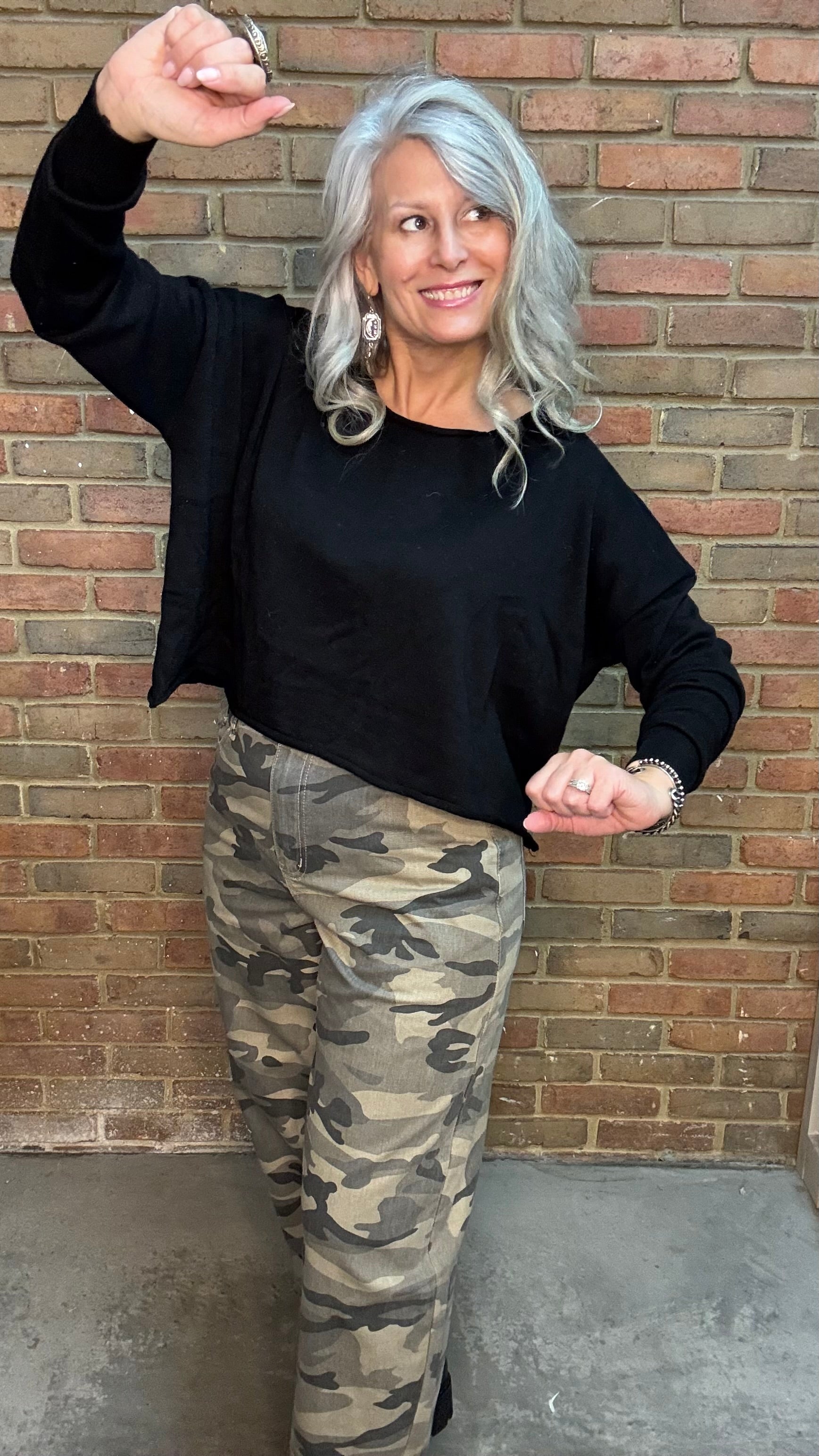 Black Sweater Crop Top