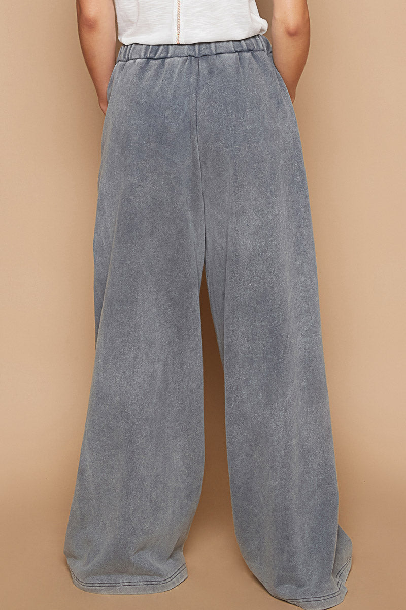 Wide Leg Terry Pant