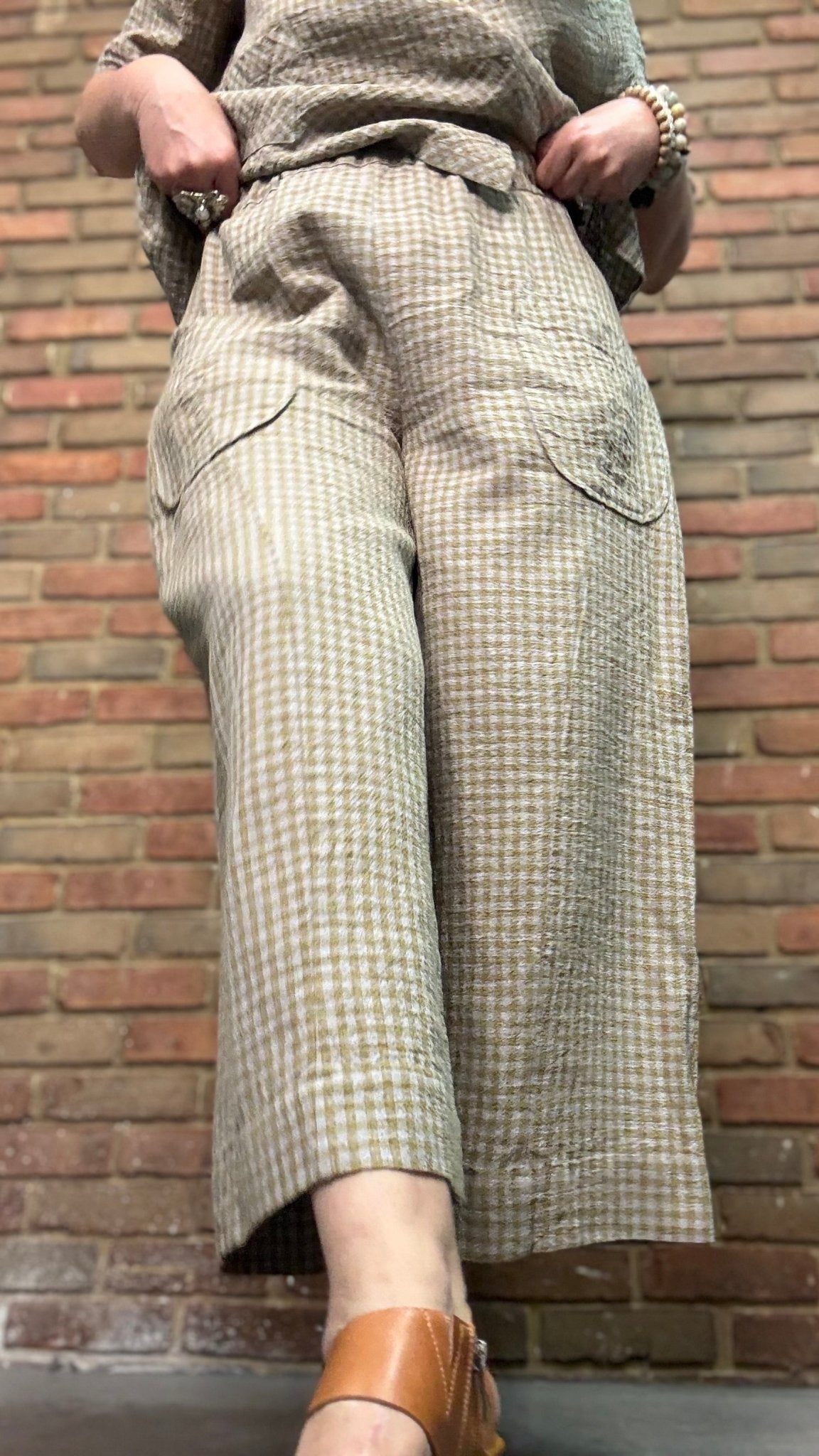 Ellery Butter Check Pant - Vintage Vault Boutique
