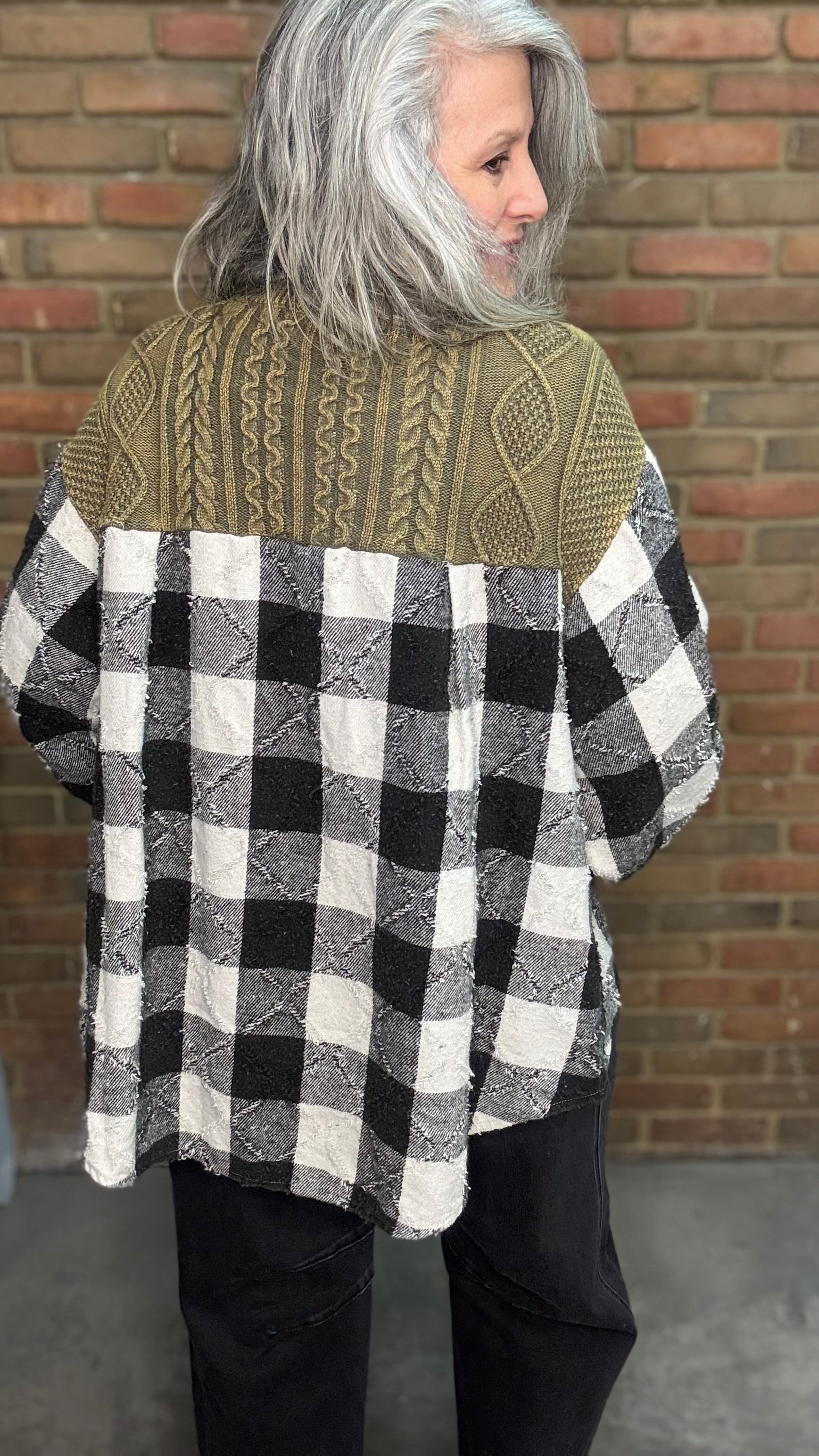 Olive Mixed Up Sweater