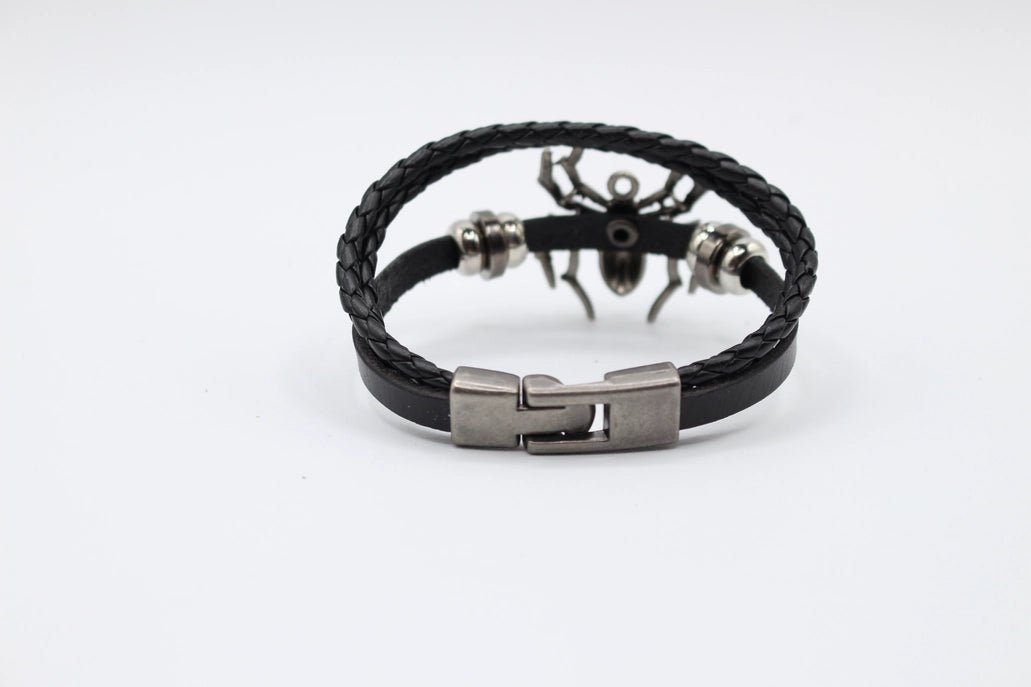 Leather Spider Bracelet 099 - Vintage Vault Boutique