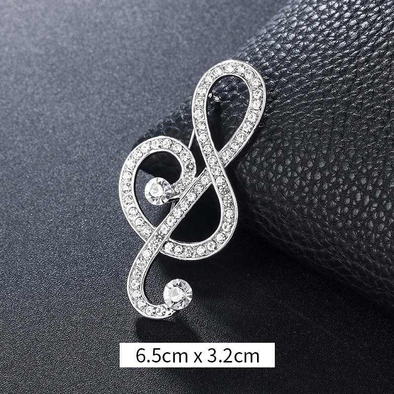 Musical Note Brooch Pin - Vintage Vault Boutique