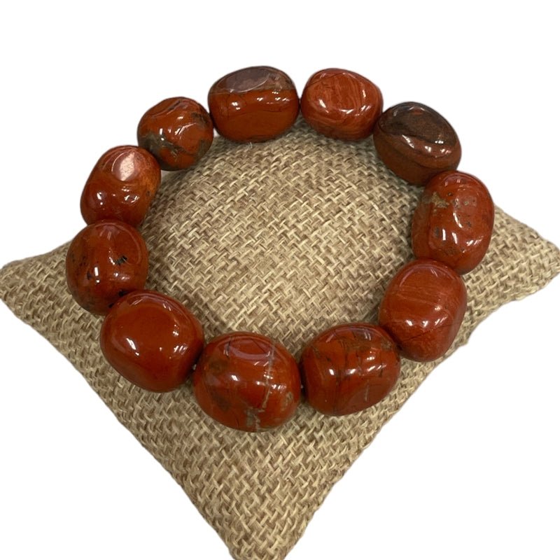 Large Semi - Precious Stone Stretch Bracelet - Vintage Vault Boutique