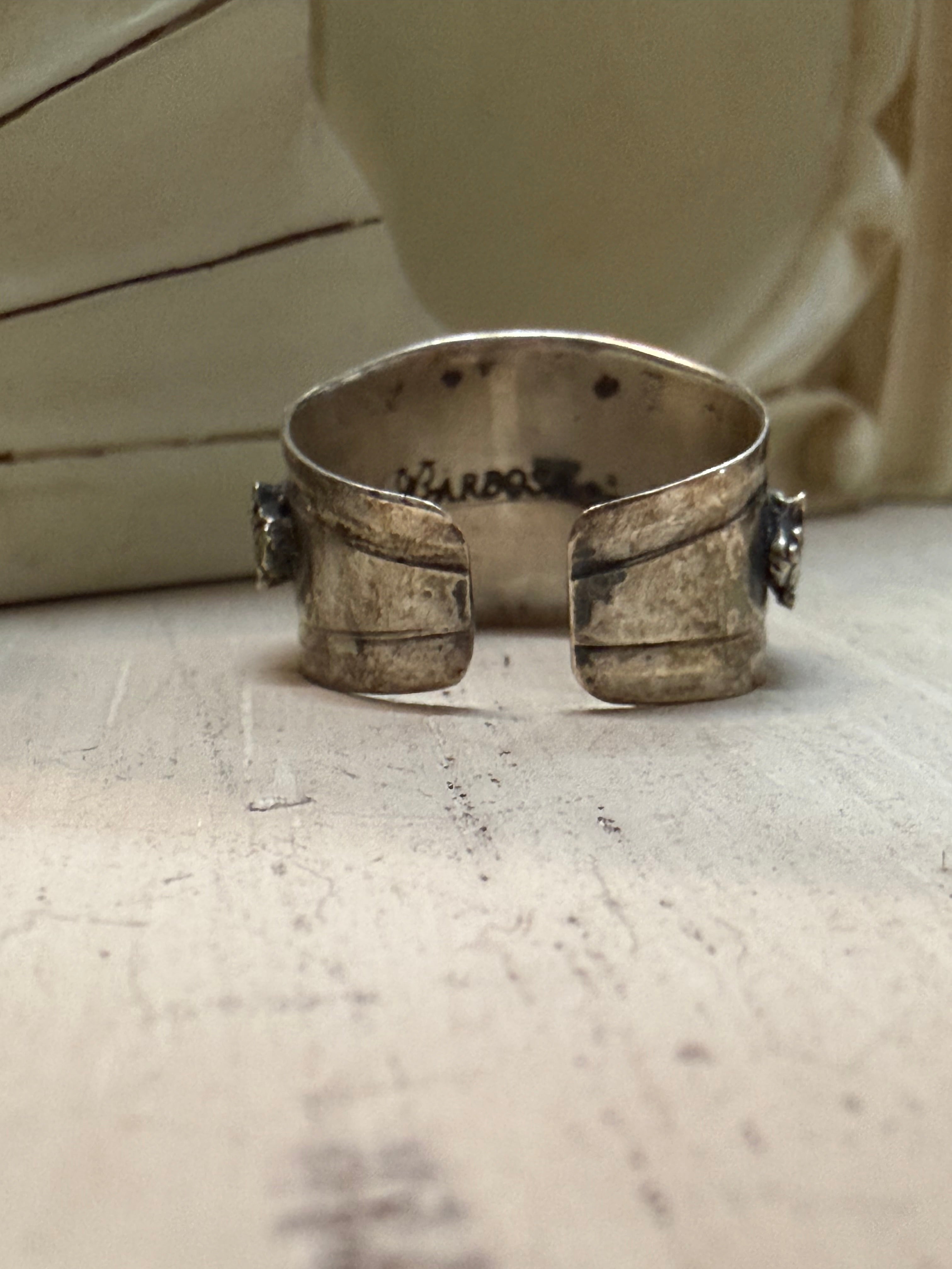 Double French Cross with Turquoise Ring
