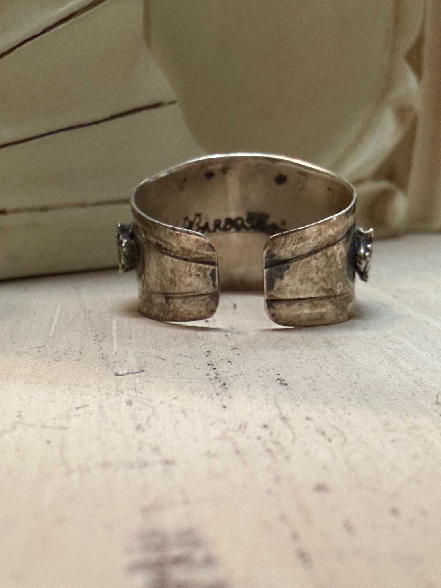 Double French Cross with Turquoise Ring - Vintage Vault Boutique