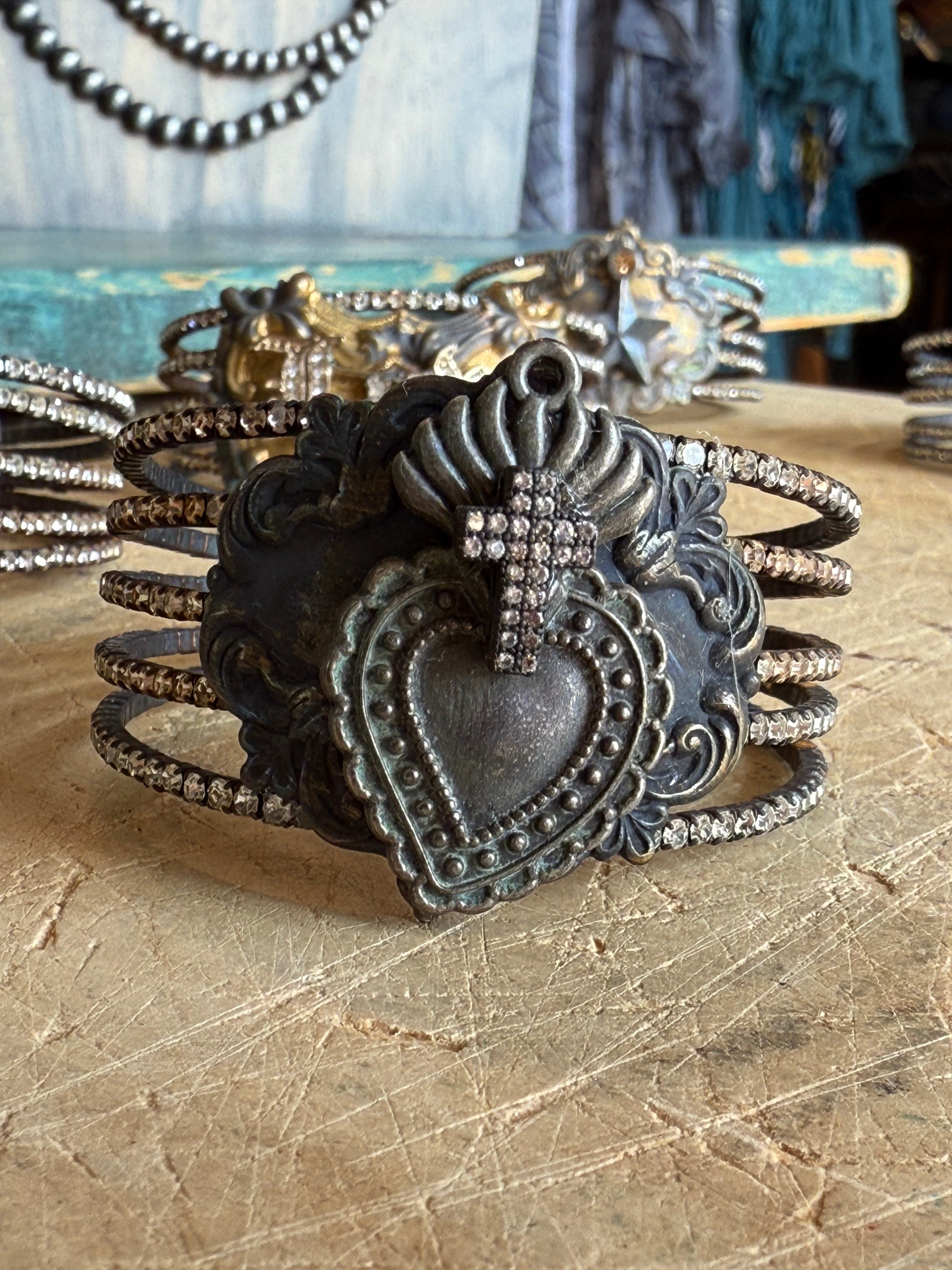 Rhinestone Cuff Bracelet