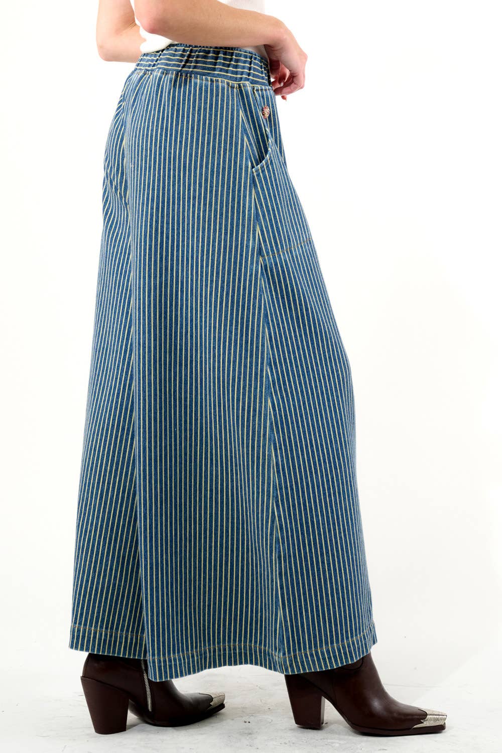 Alaia Stripe Denim Pants