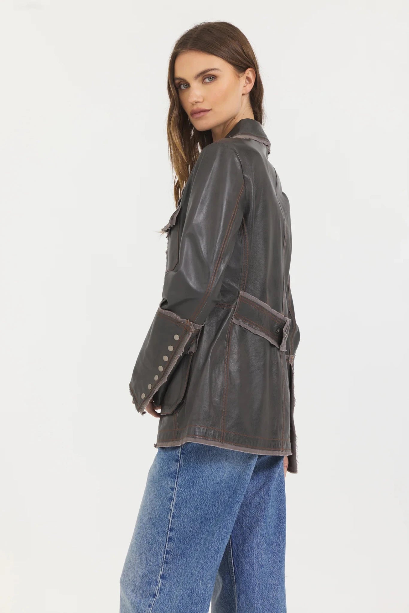 MERYL- DYE LEATHER - Vintage Vault Boutique