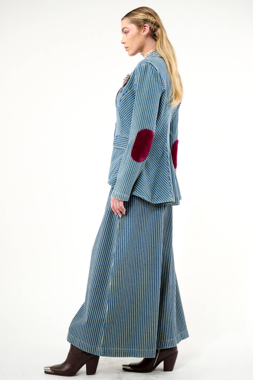 Alaia Stripe Denim Pants