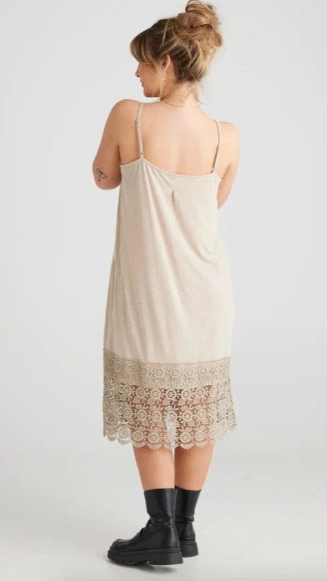 Marisol Lace Edged Dress/Slip - Vintage Vault Boutique