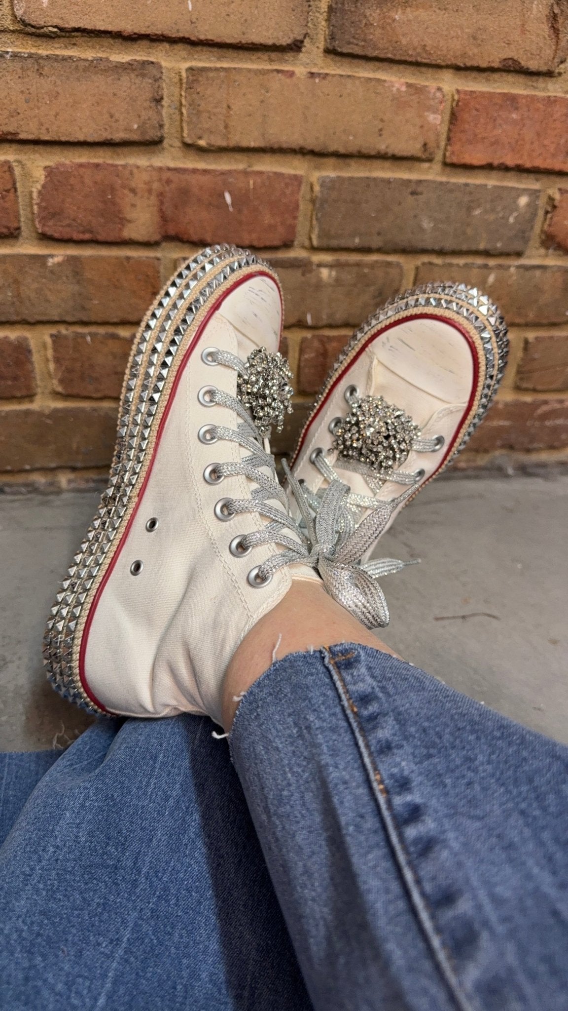 RockStud High Top Sneakers - Vintage Vault Boutique