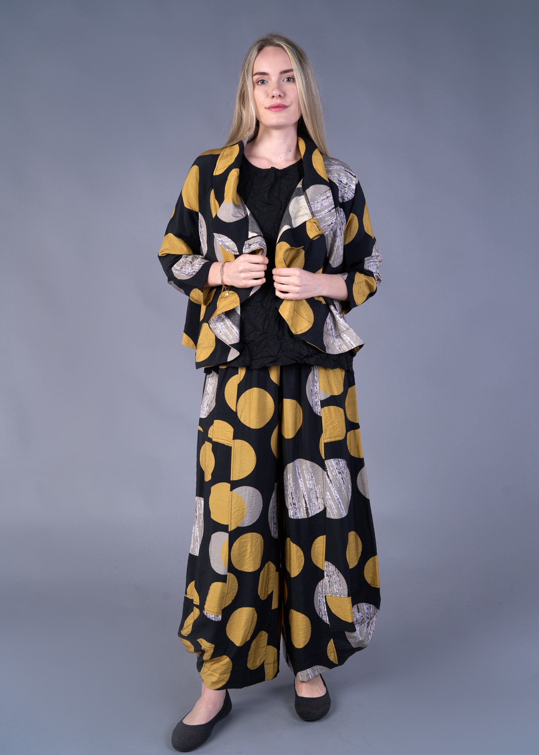 Mustard Dot Convertible Top