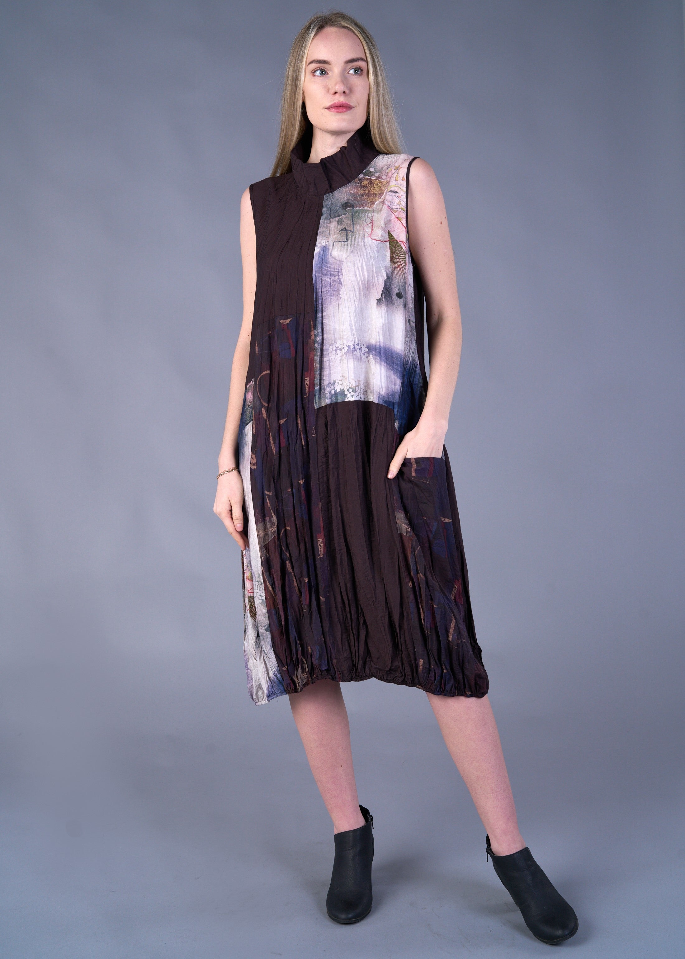 Plum Crushed Dress
