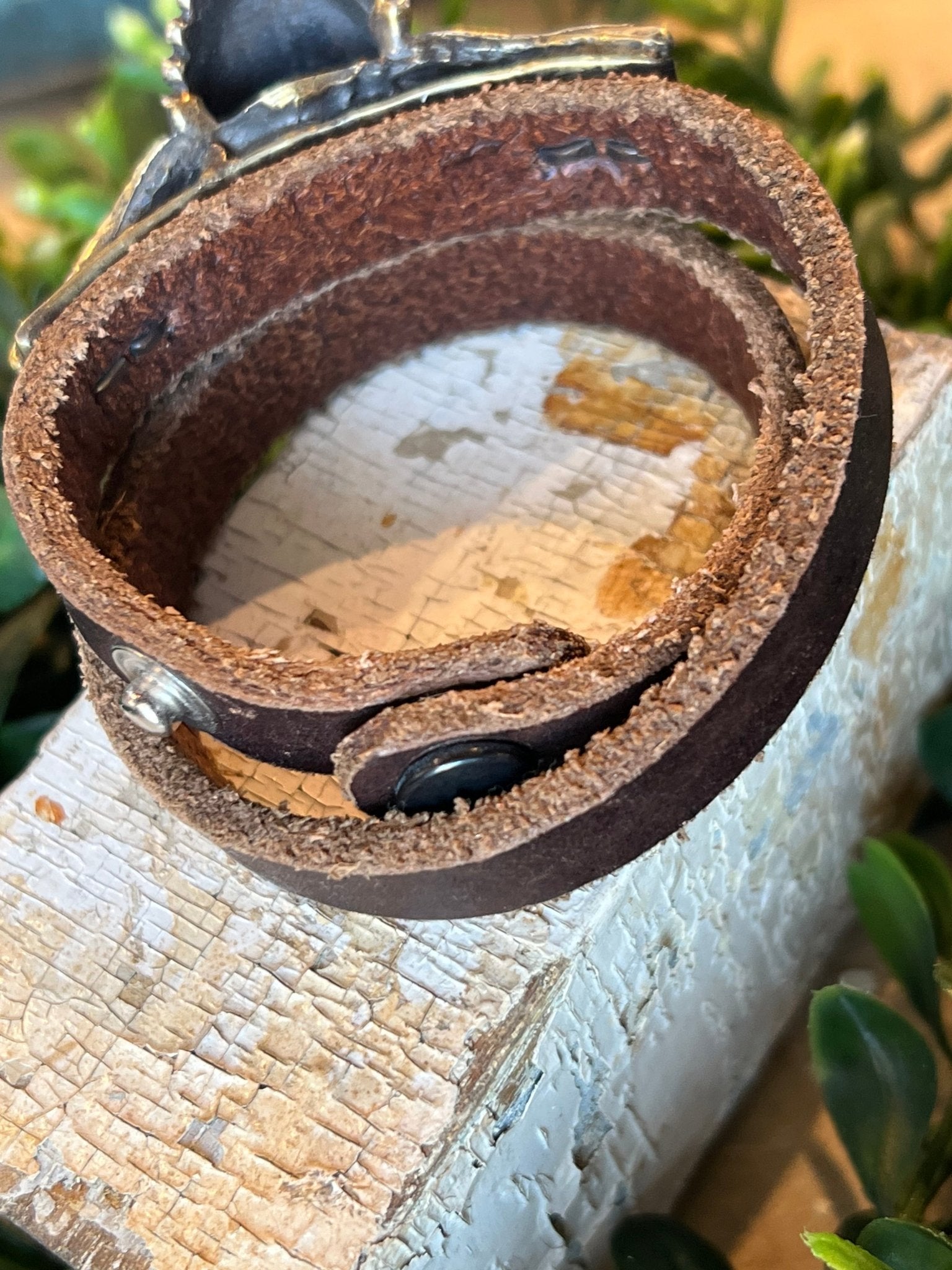 Winged Chief Brown Leather Wrap - Vintage Vault Boutique