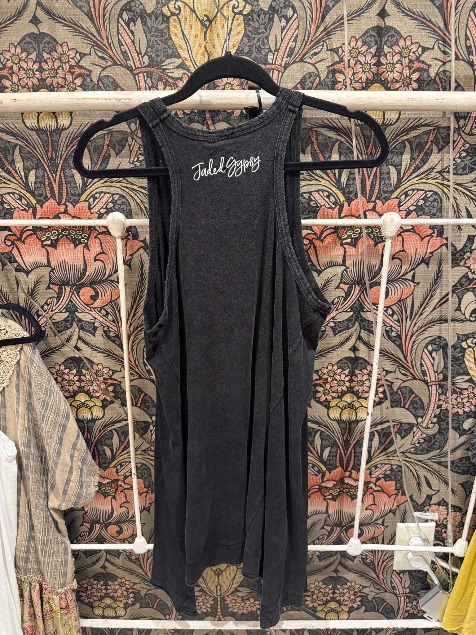 Beyond The Moon Tank - Vintage Black - Vintage Vault Boutique