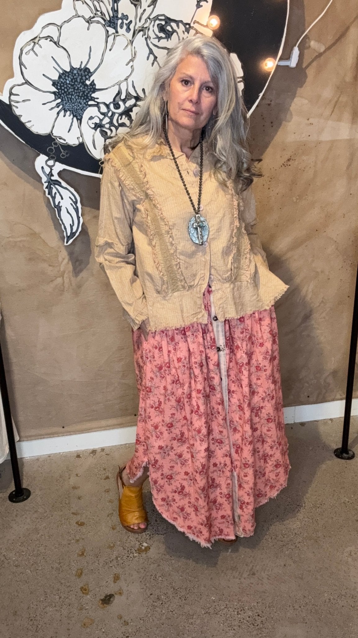Floral Meadow Skirt (Reversible) - Vintage Vault Boutique