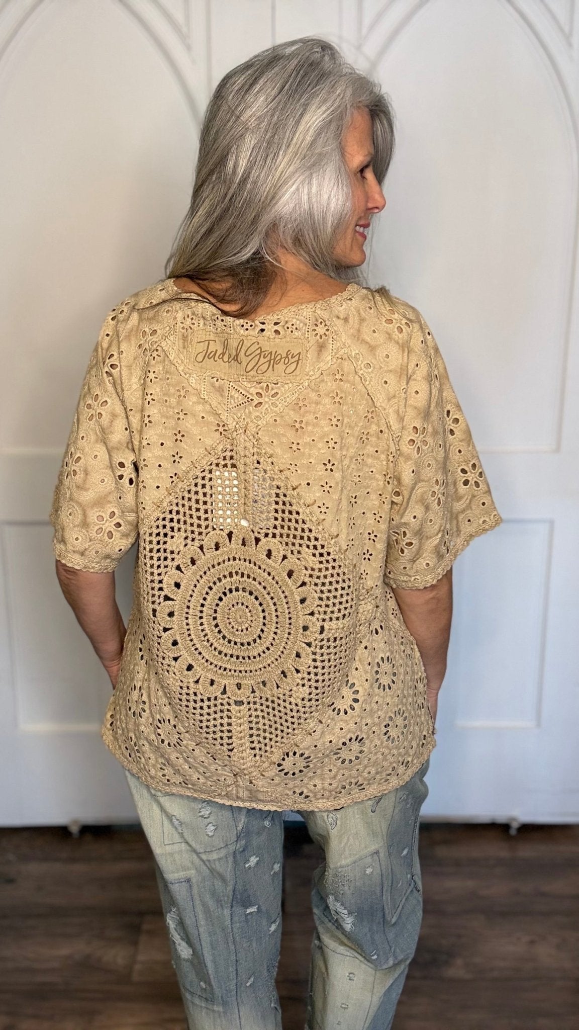 Patched Together Top - Vintage Vault Boutique