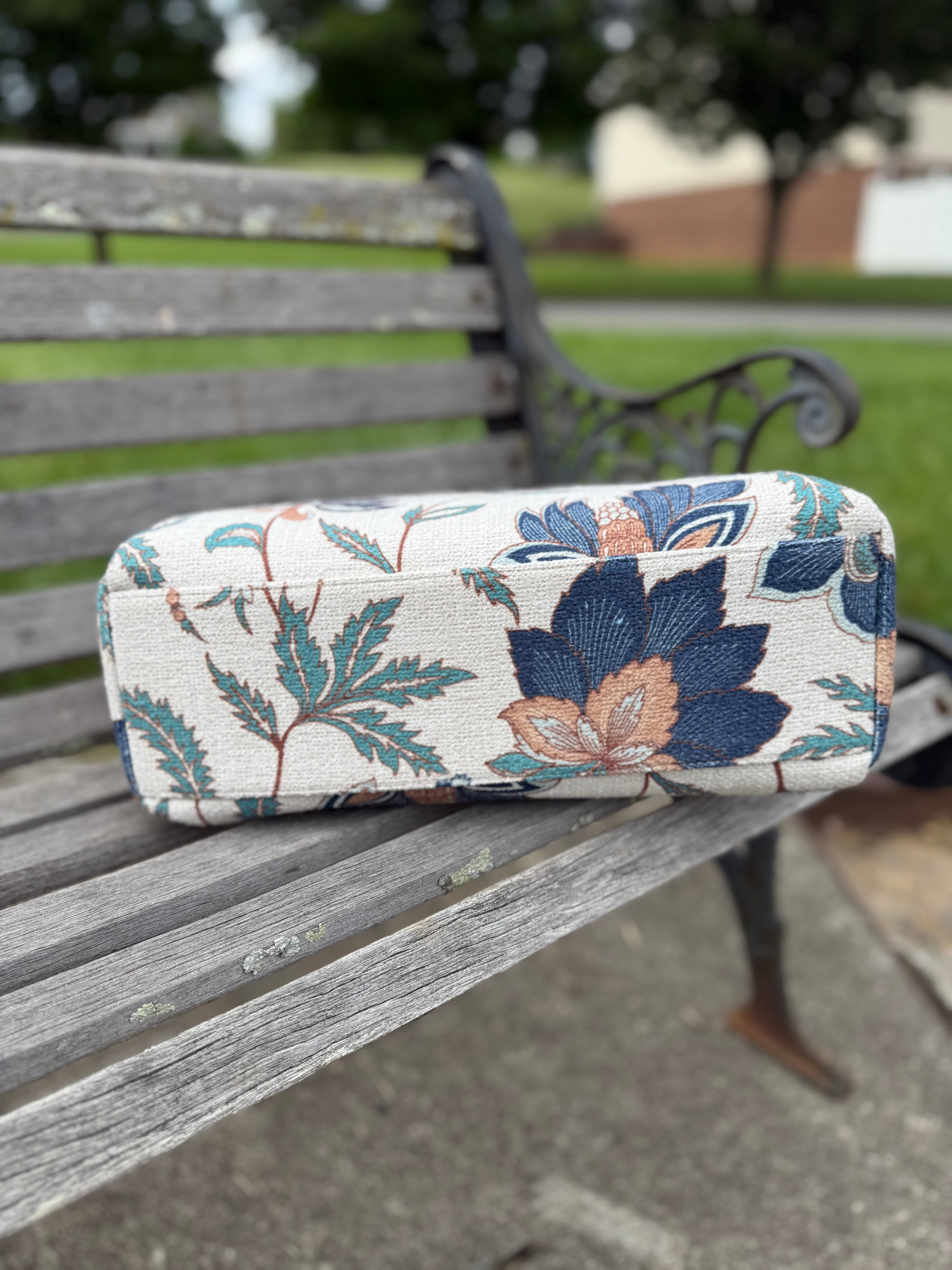 Large Tapestry Bag Teal/Blue