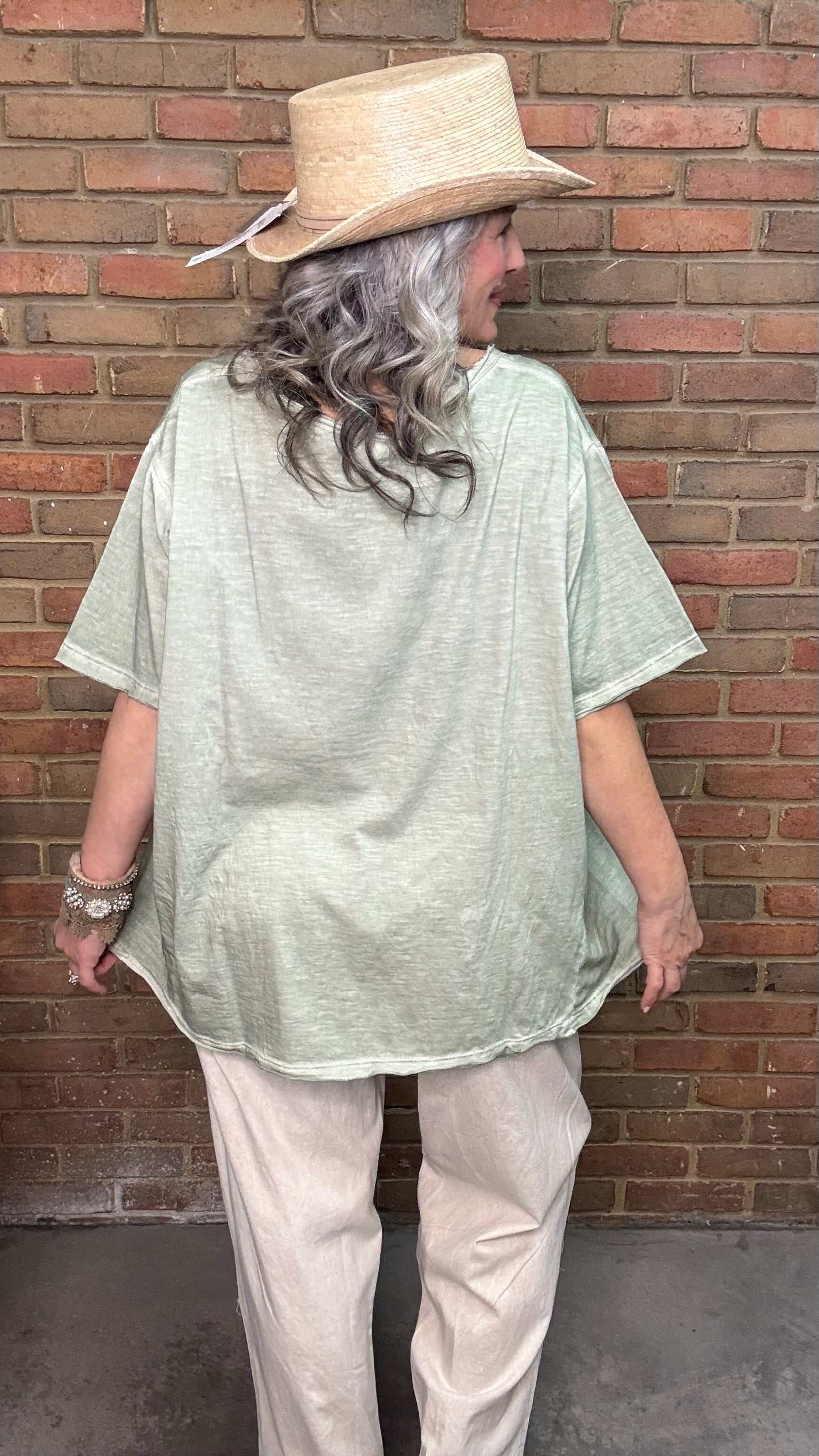 Solid Distressed T-Shirt