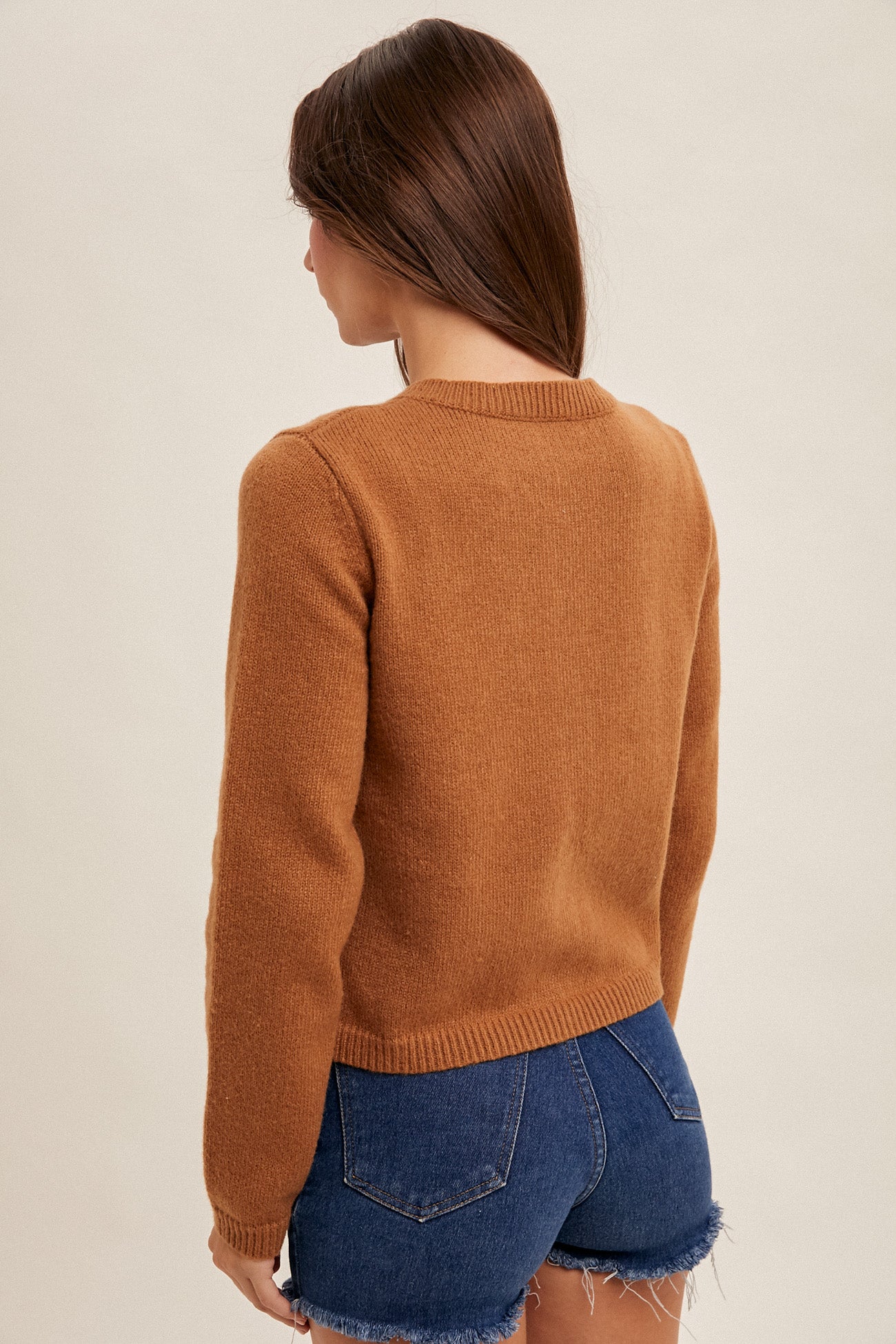 Floral Embroidery Sweater Cardigan