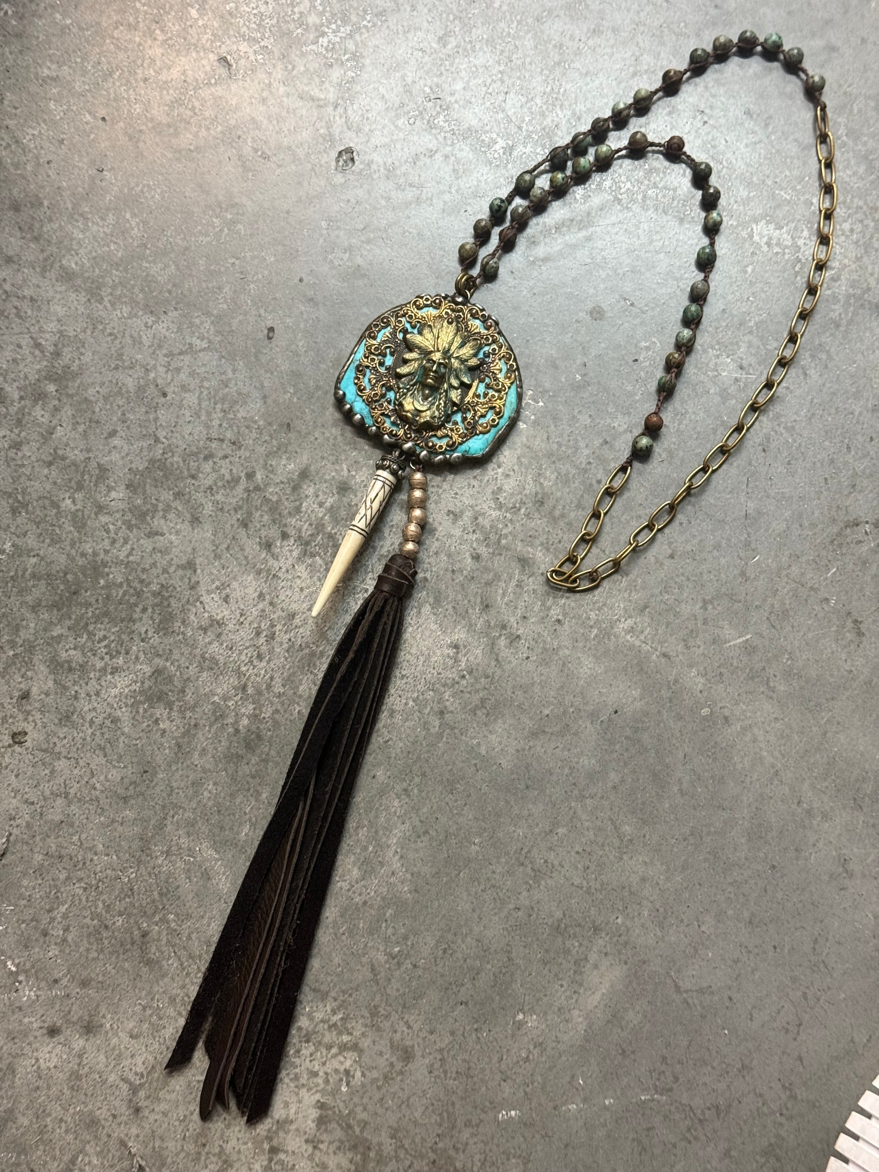 Native American Tassel Necklace
