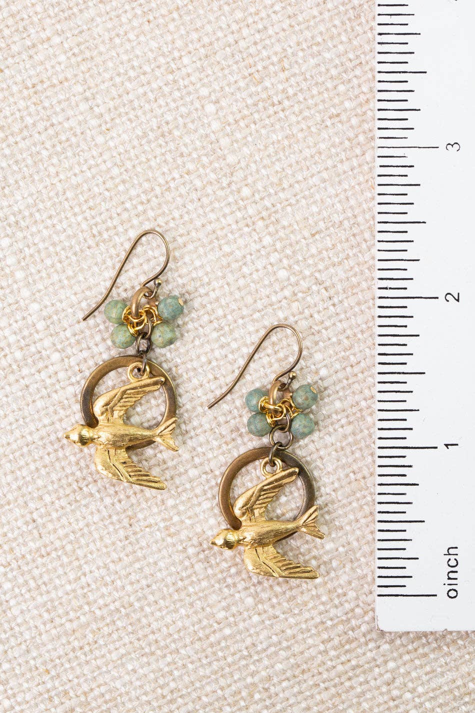 Folklore Czech Glass Statement Earrings E024 - Vintage Vault Boutique