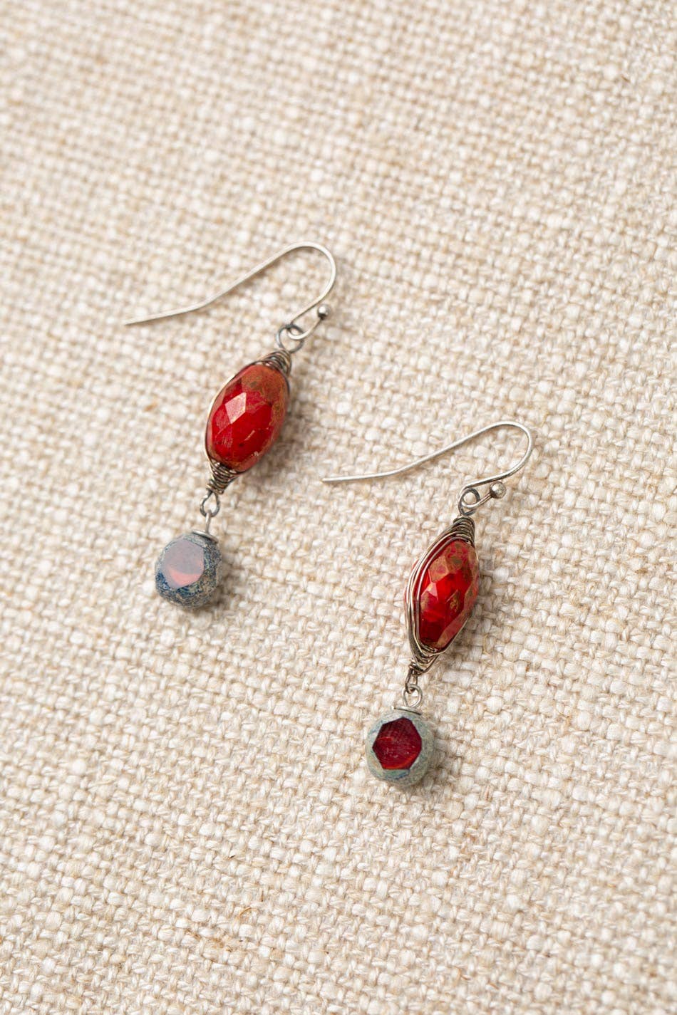 Czech Glass Earrings 072E