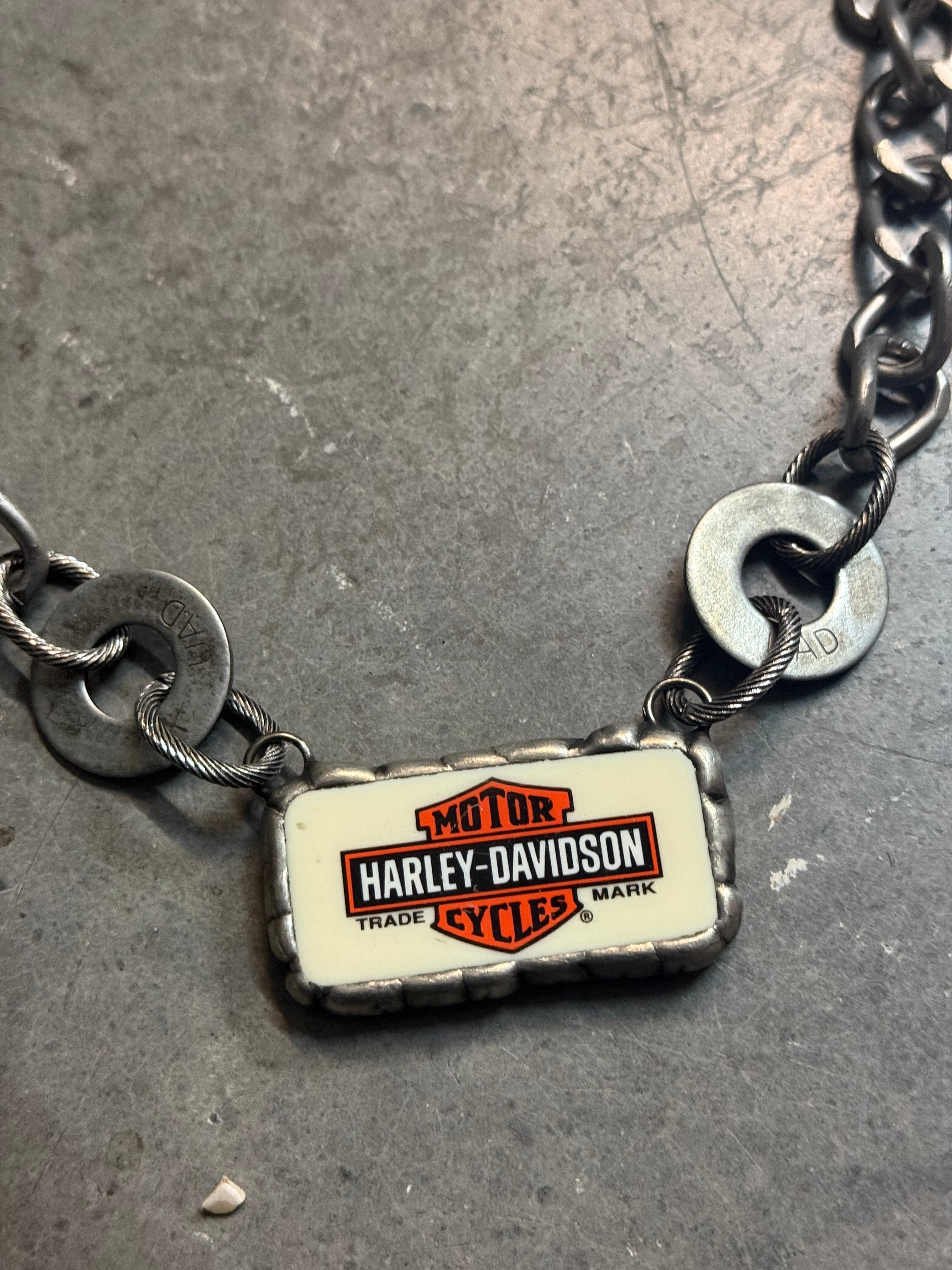 Harley Davidson Domino Necklace