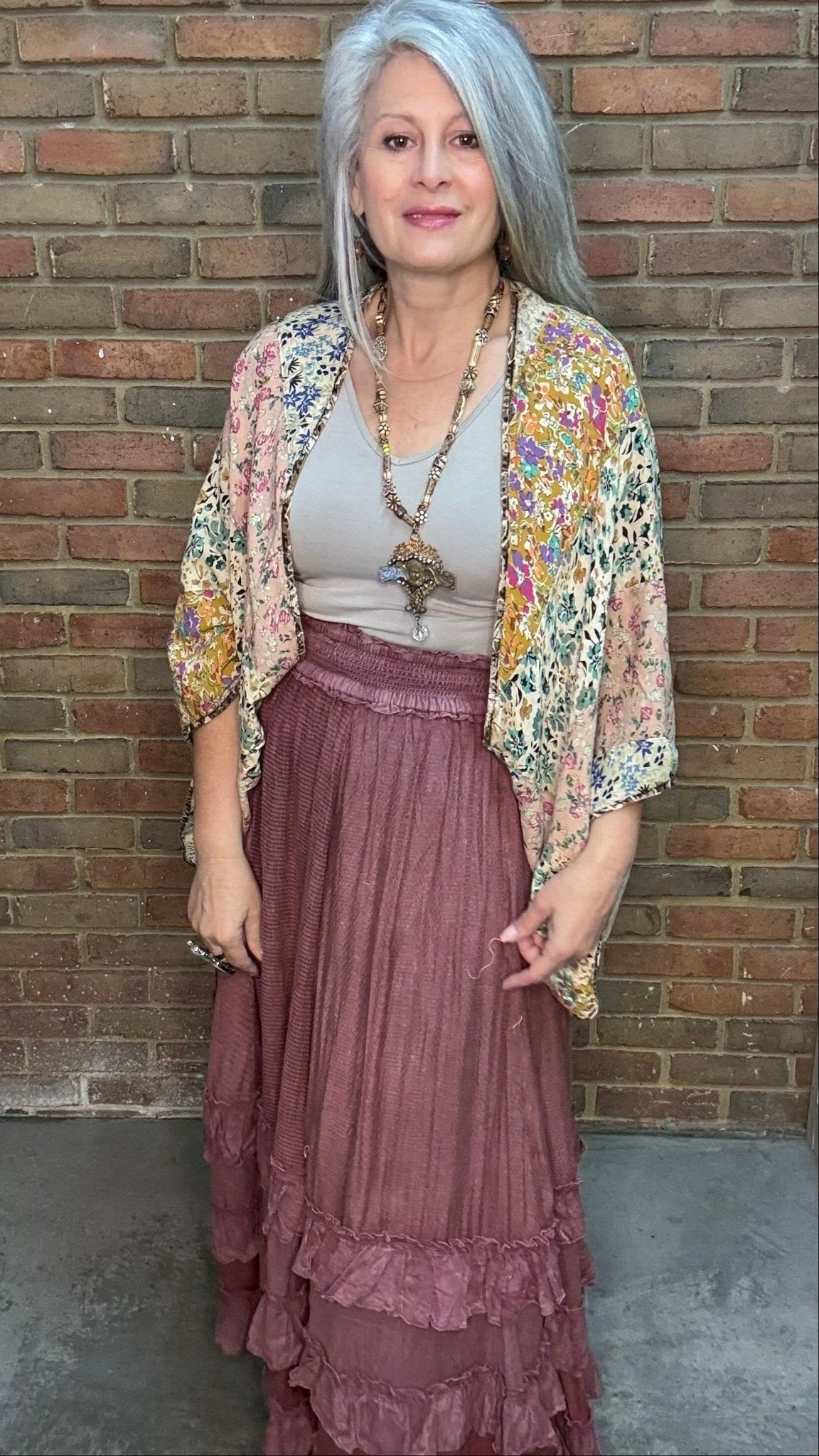 Patchwork Kaftan Poncho - Vintage Vault Boutique