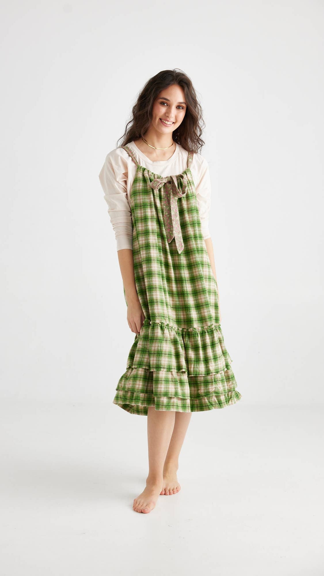 London Dress: Leaf Green