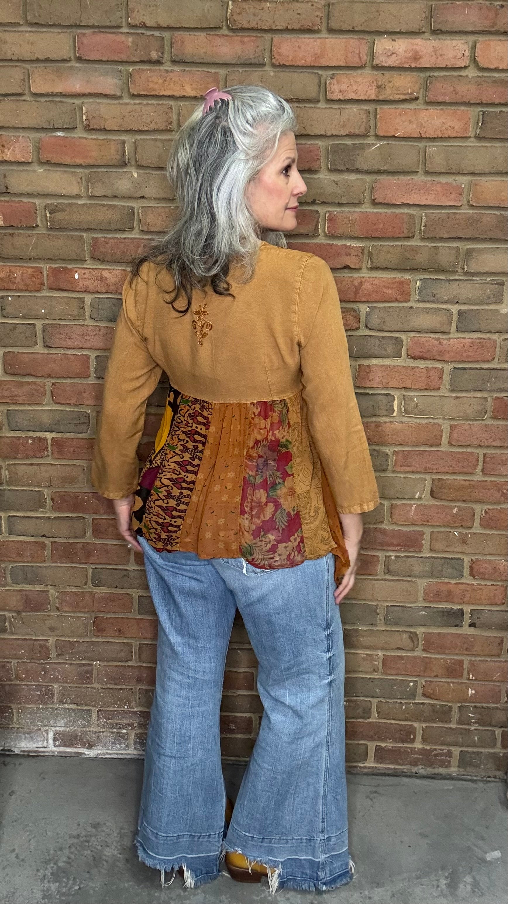 Rustic Bohemian Embroidered Top