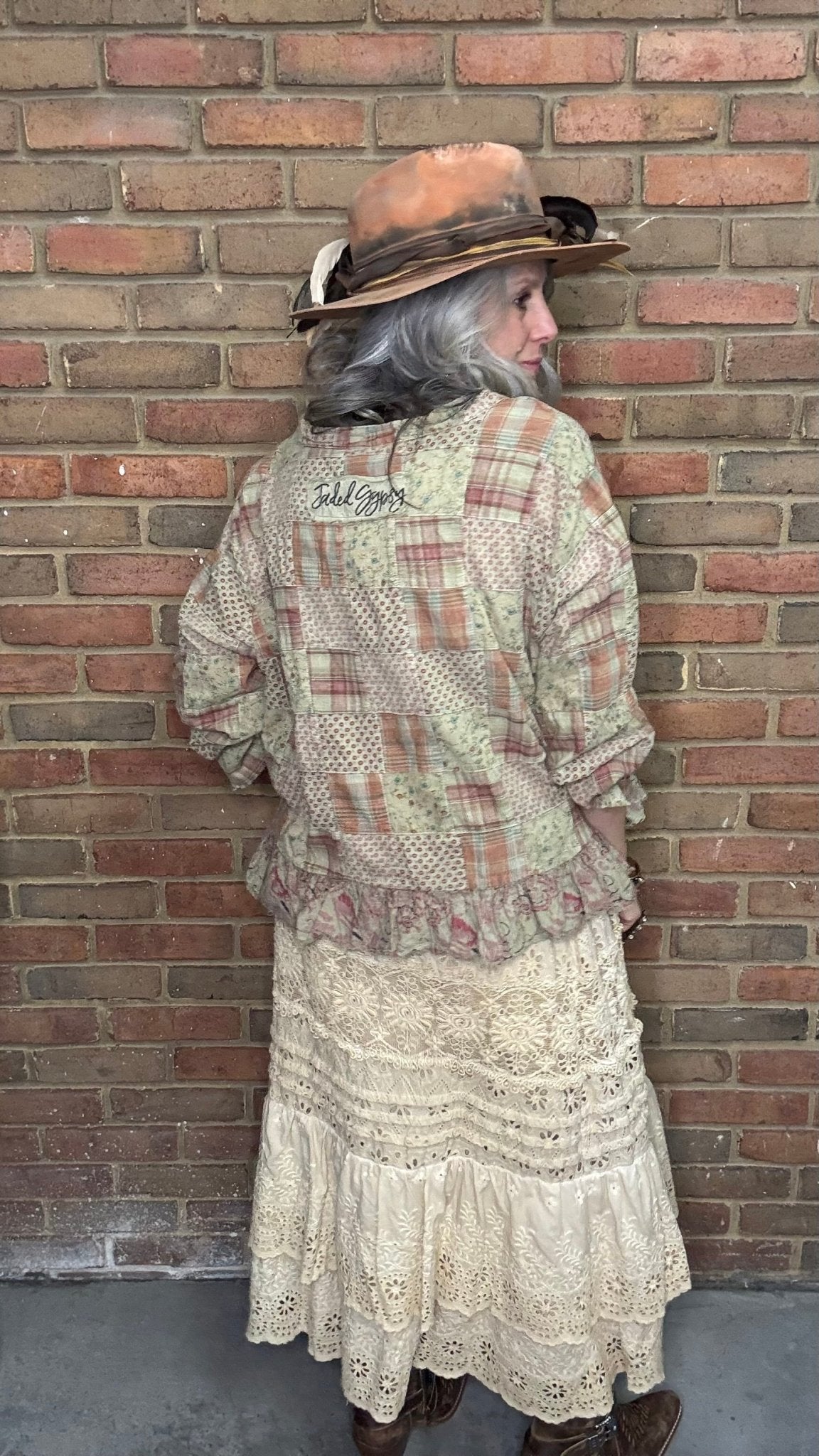 Apricot Fields Wrap Top - Vintage Vault Boutique