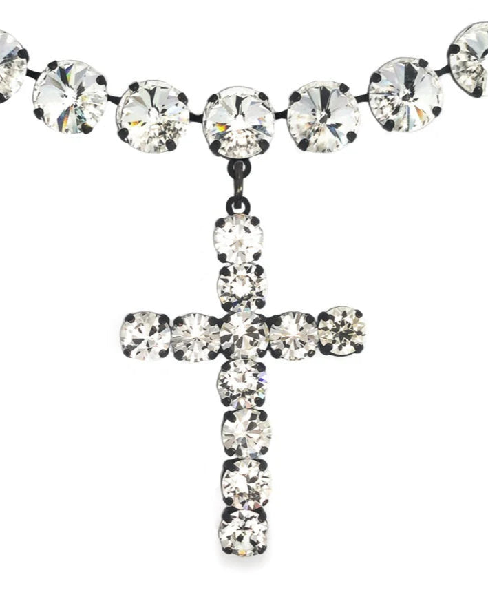 Donatella Necklace in Smutt Clear