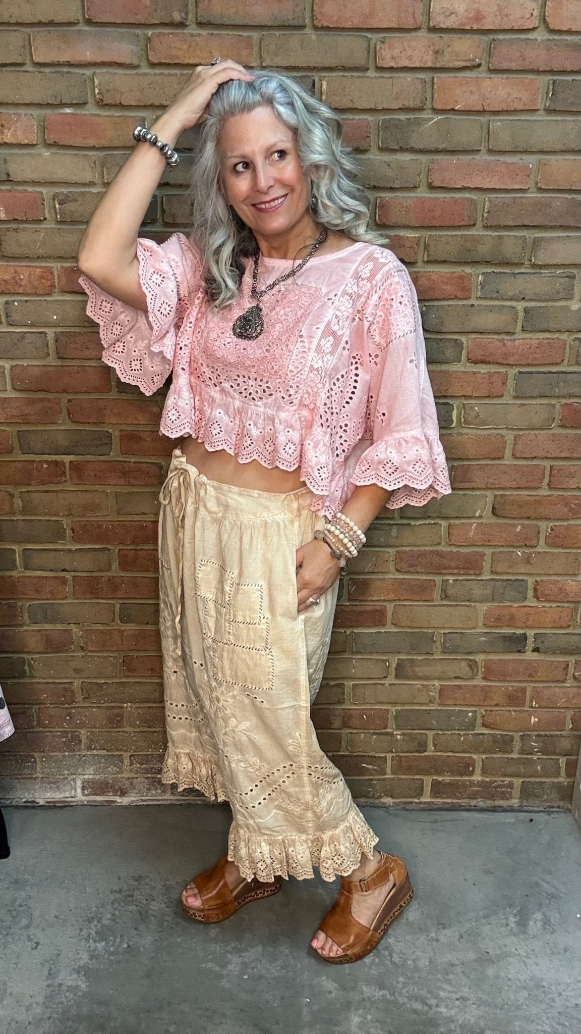 Softly Worn Top - Rose - Vintage Vault Boutique