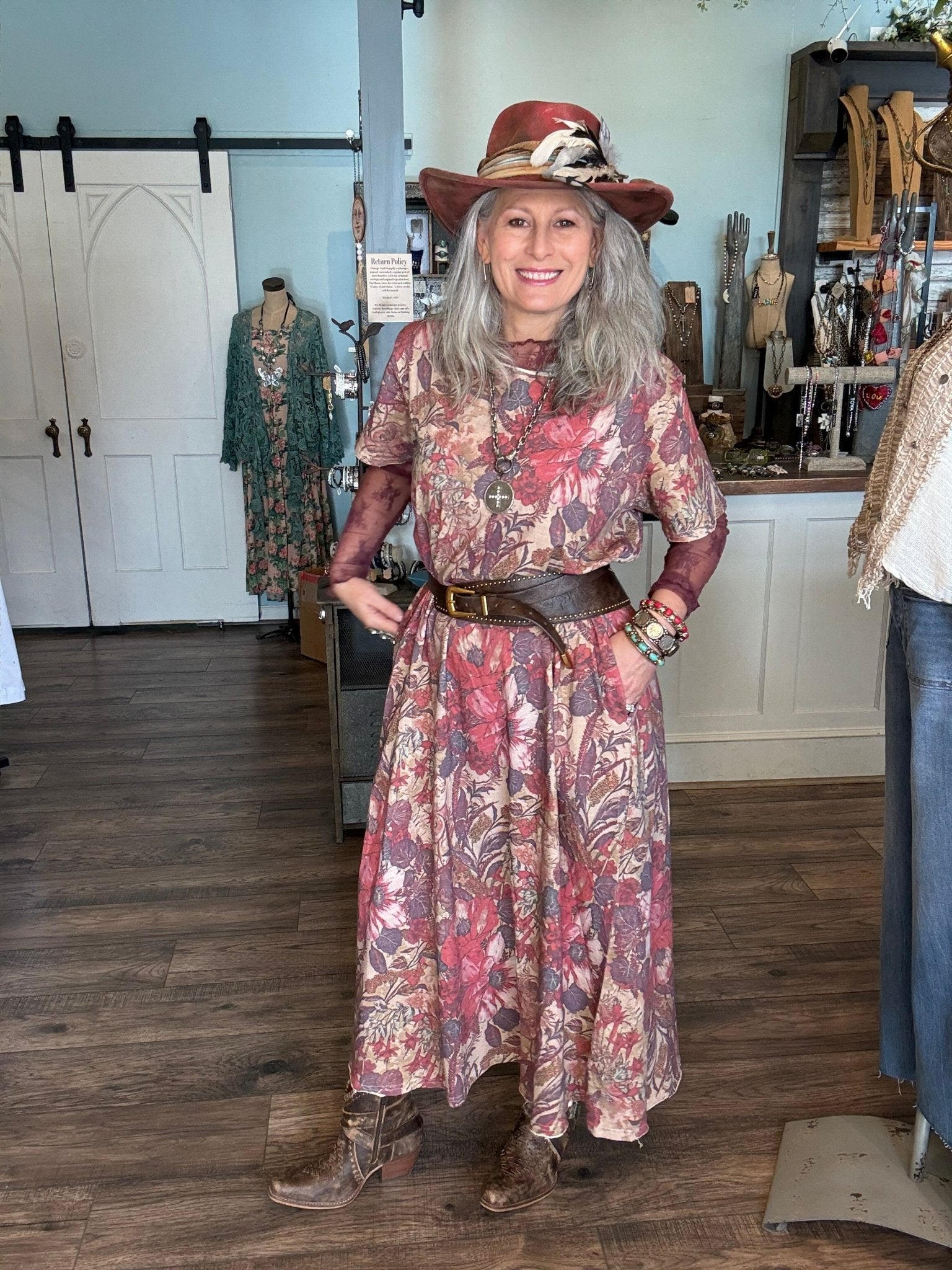 Weekend Wander Dress - Woodland Meadow - Vintage Vault Boutique