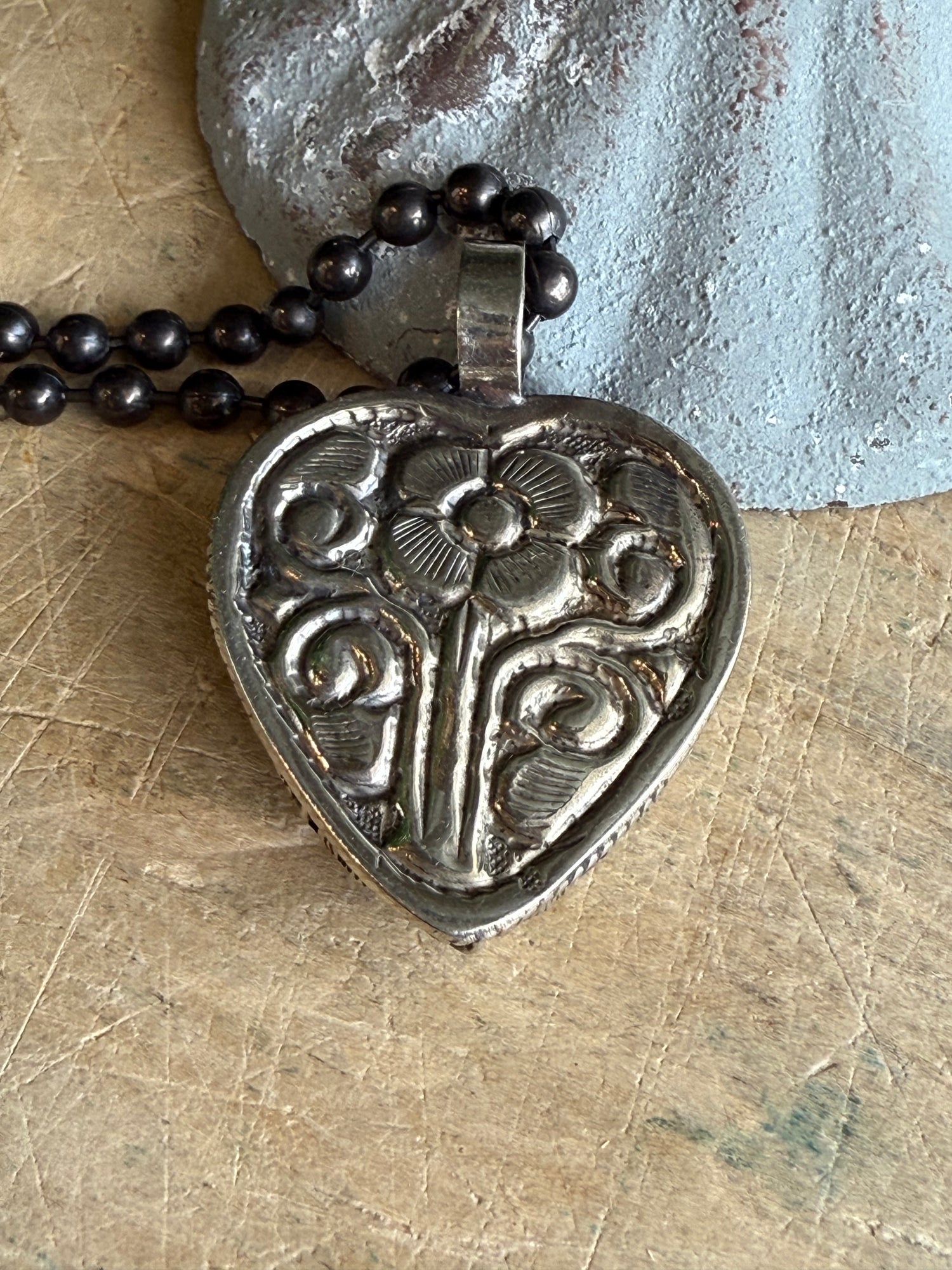 Bullseye Heart Necklace