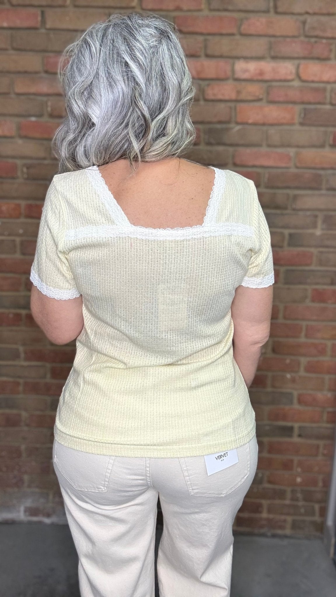 V - Neck Basic Top - Vintage Vault Boutique