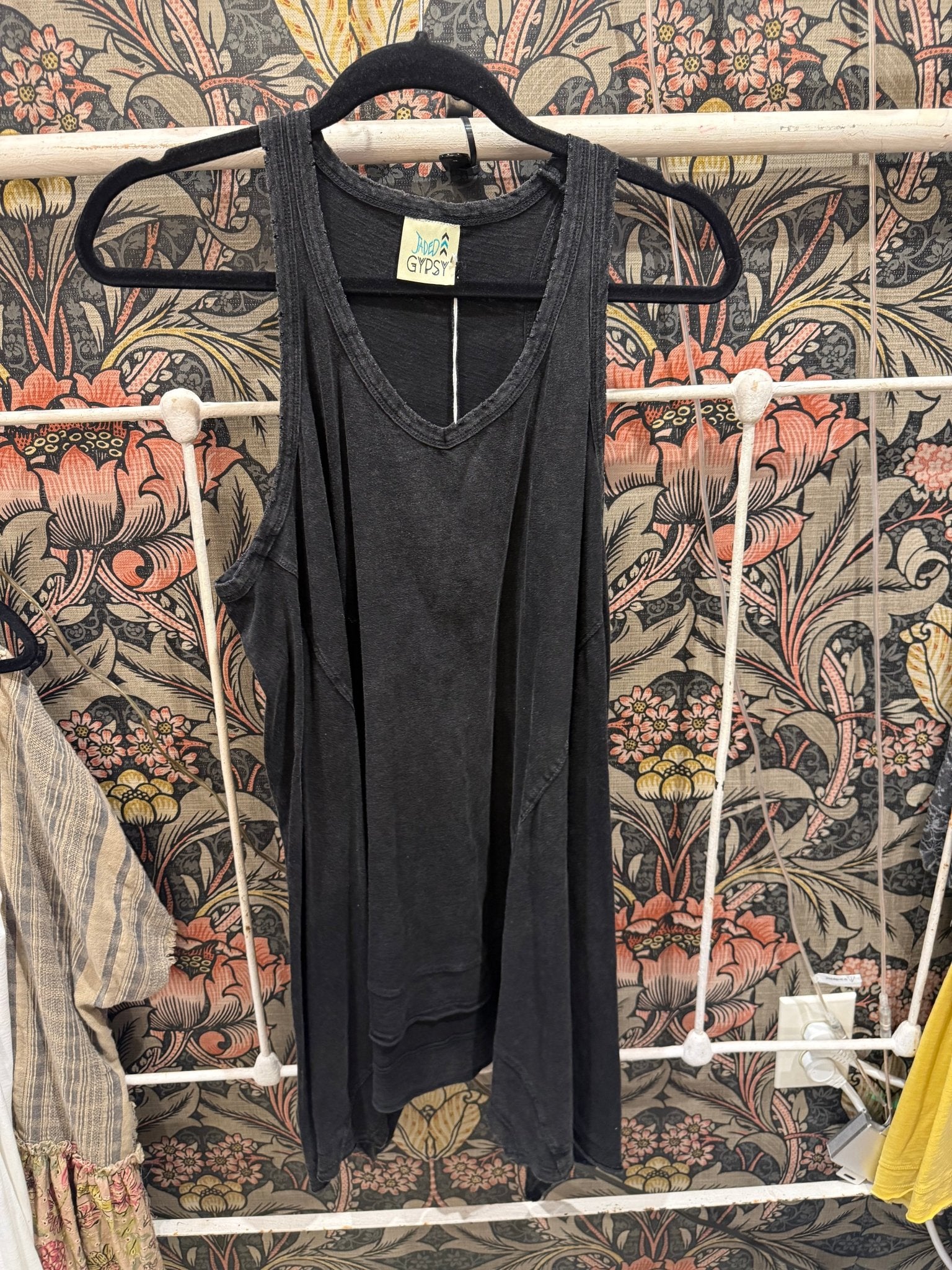 Beyond The Moon Tank - Vintage Black - Vintage Vault Boutique