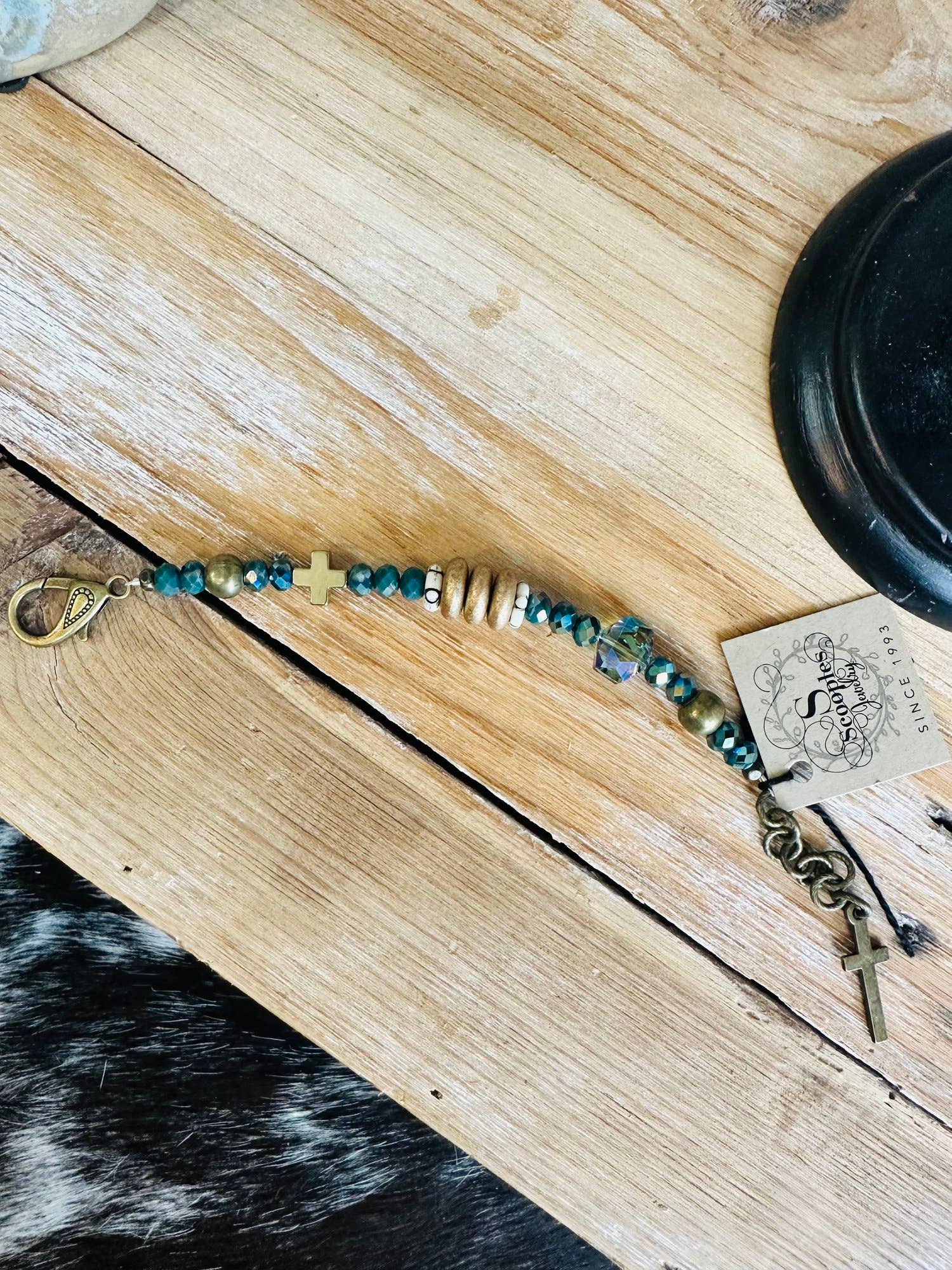 Moody Blue Metallic Bracelet - Vintage Vault Boutique