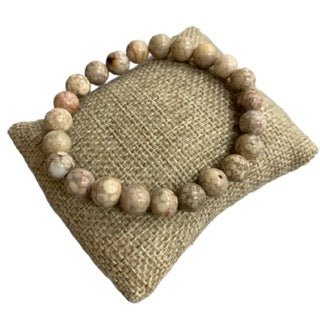 8mm Semi - Precious Stone Stretch Bracelet - Vintage Vault Boutique