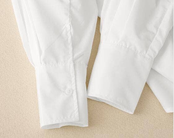 Loose Long-Sleeve White Shirt