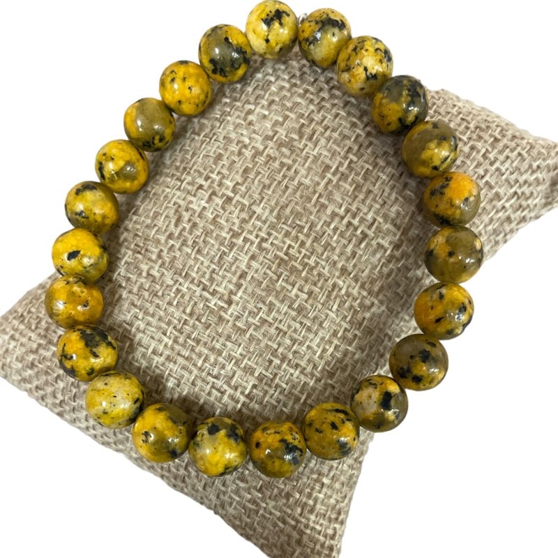 8mm Semi - Precious Stone Stretch Bracelet - Vintage Vault Boutique