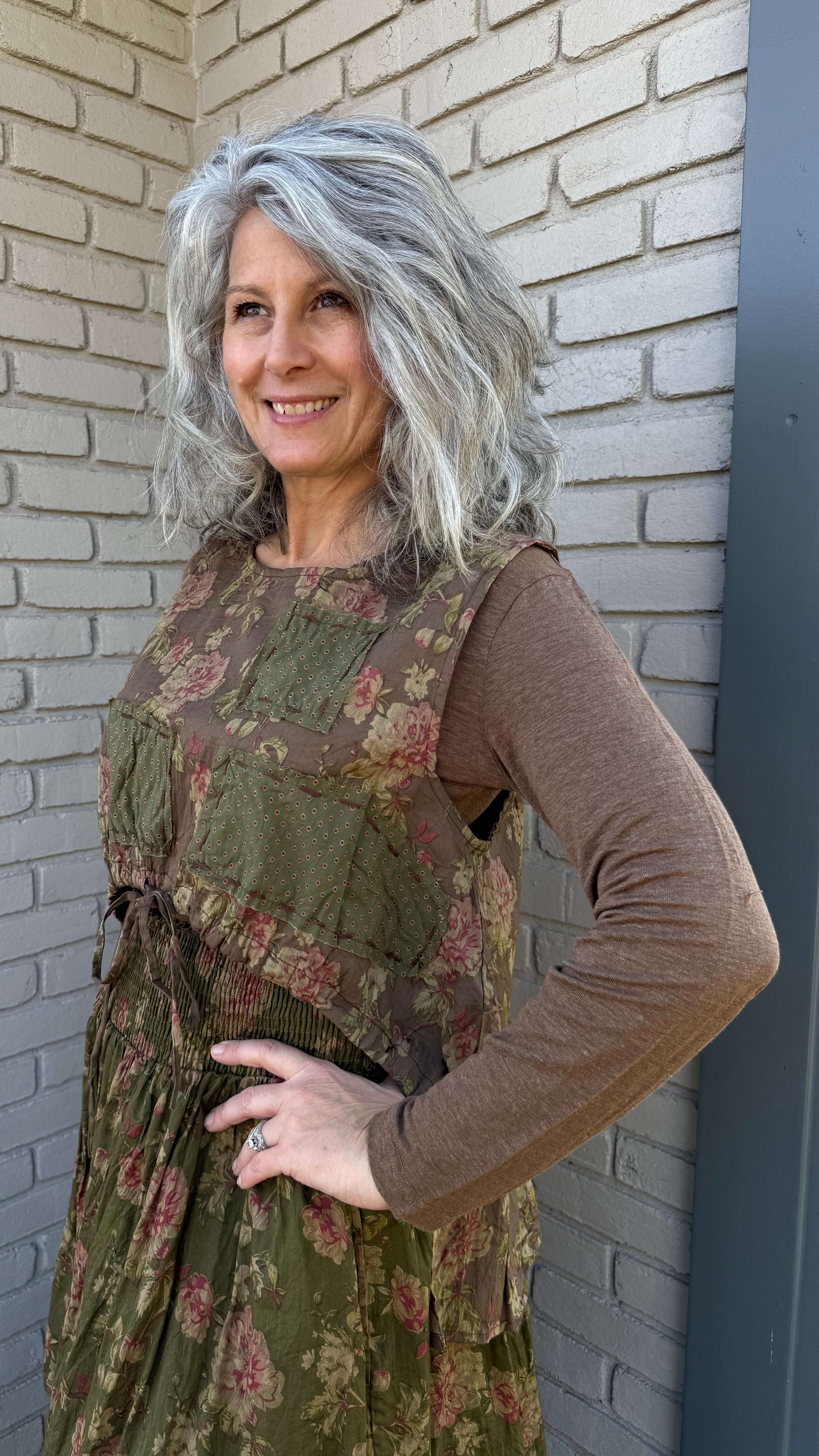 Azel Short Vest in Havana