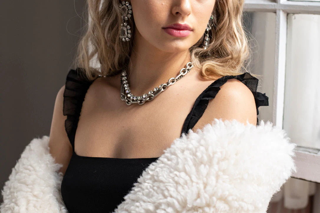 Cricket Necklace in Antique Silver