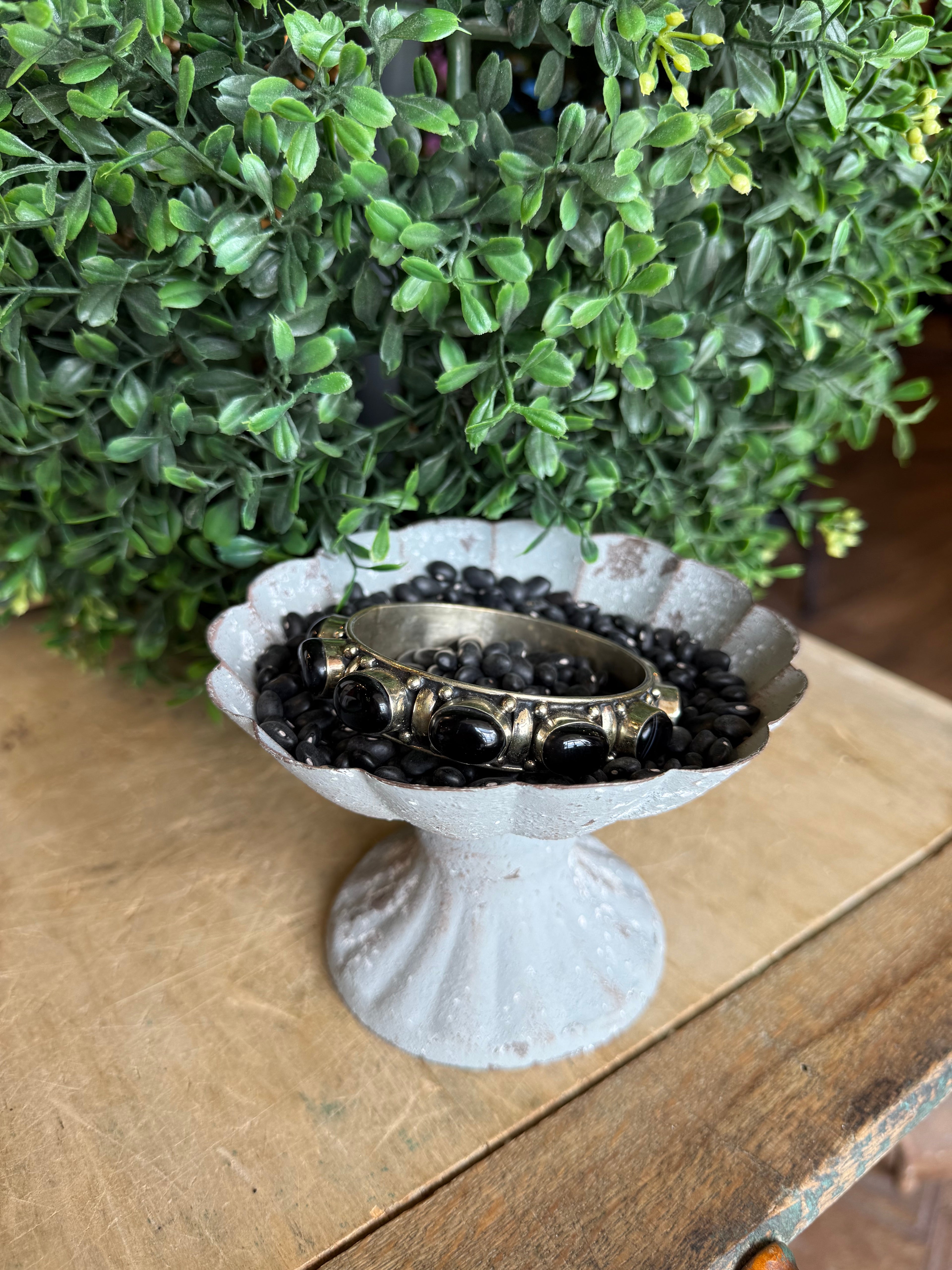 Onyx Bangle Bracelet