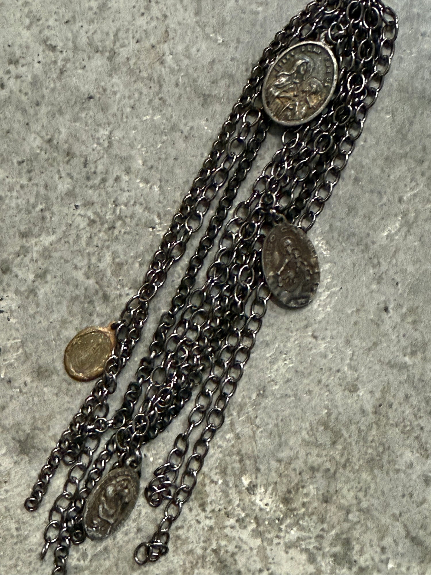 Cross Medallion with Tassel Necklace