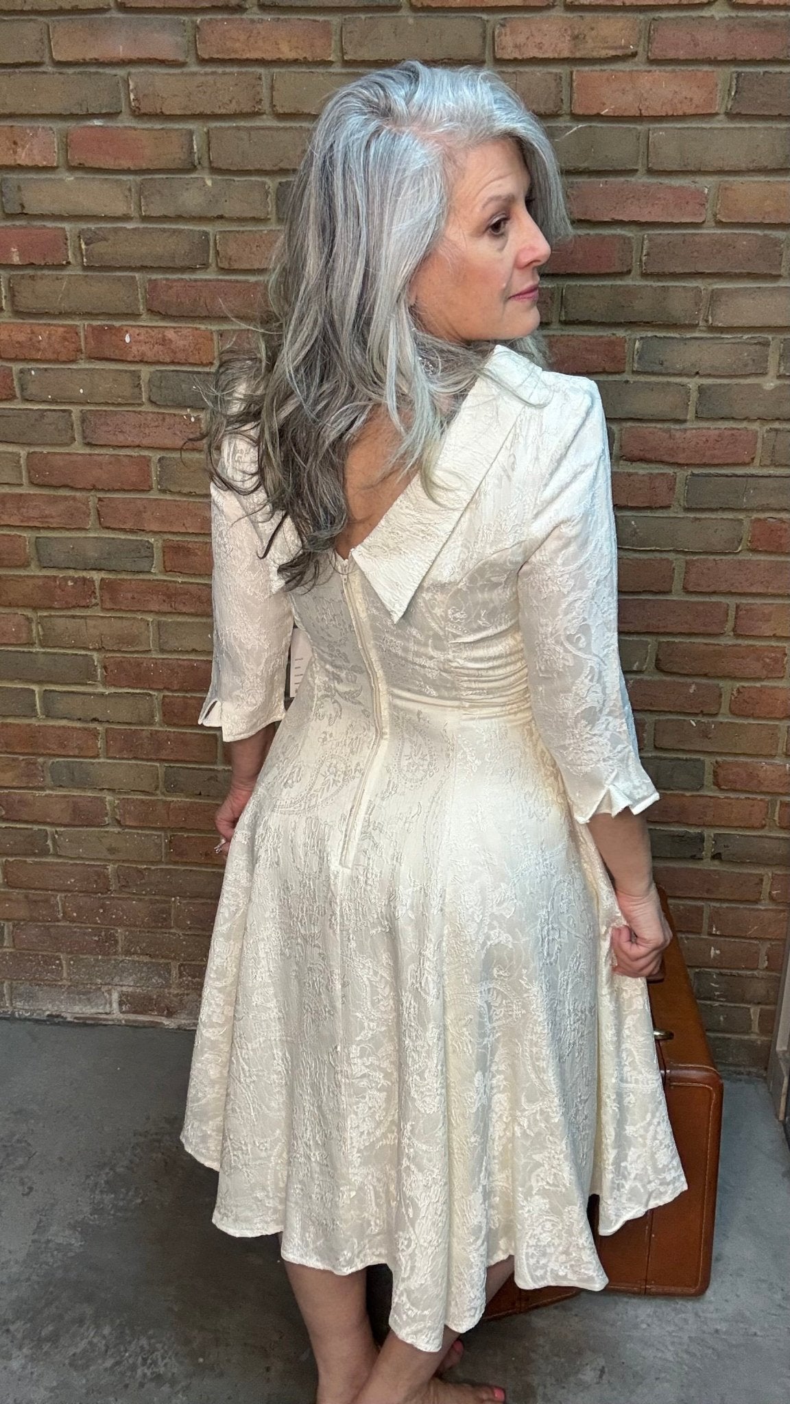 Brocade Swing Dress - Vintage Vault Boutique