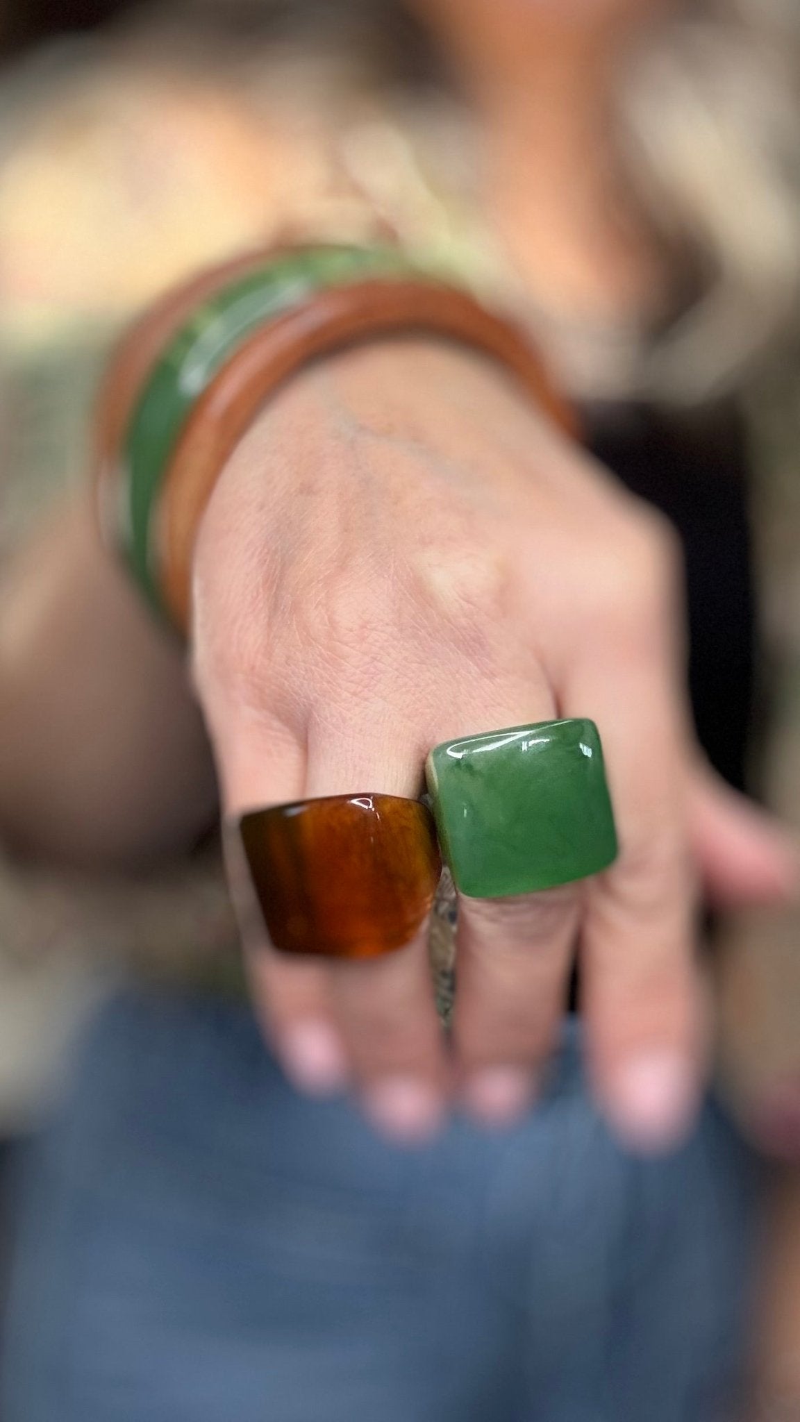 Resin Signet Ring - Vintage Vault Boutique
